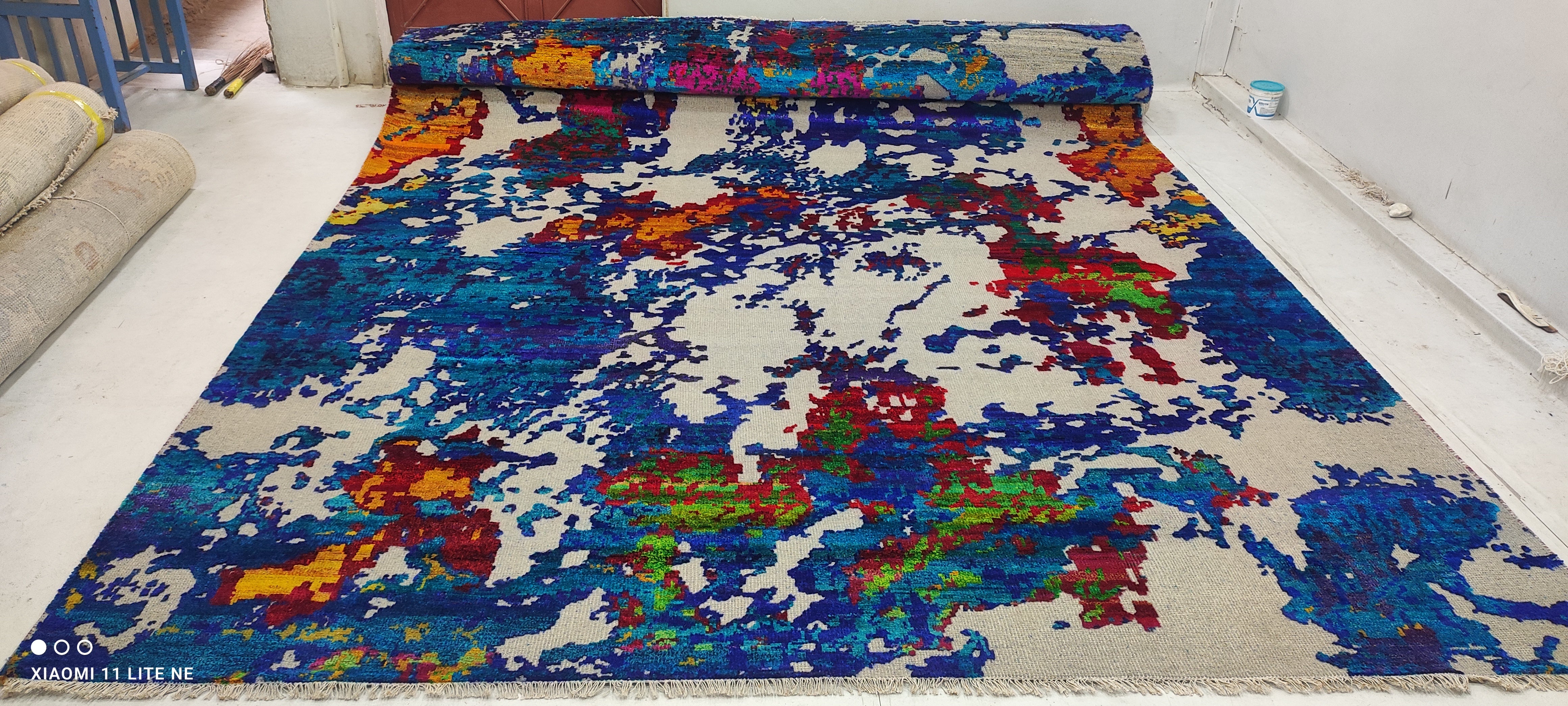 Mark Gable 9.6x13.9 Multi Color Hand-Knotted Modern Style Rug