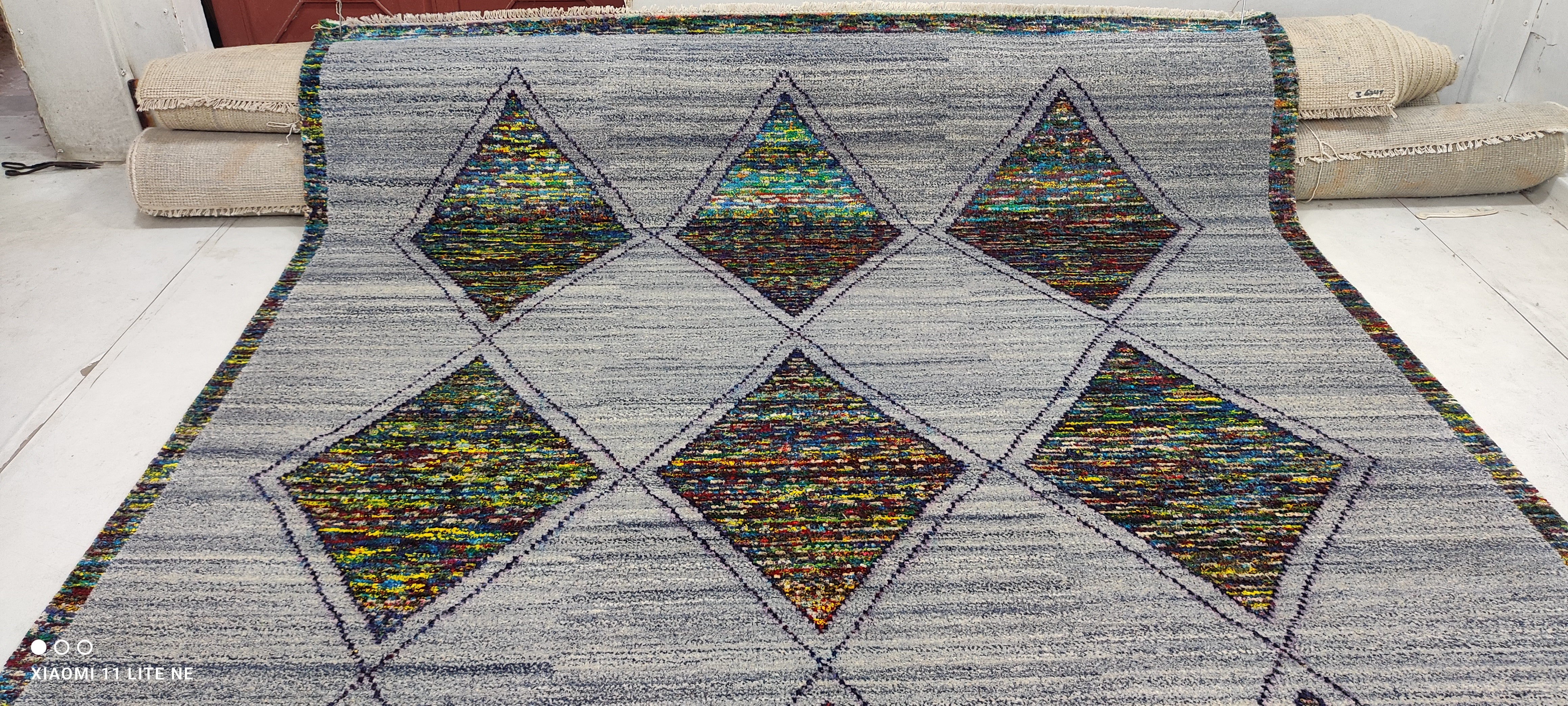River Cabrera-Kelley 8x10 Grey Hand-Knotted Modern Style Rug