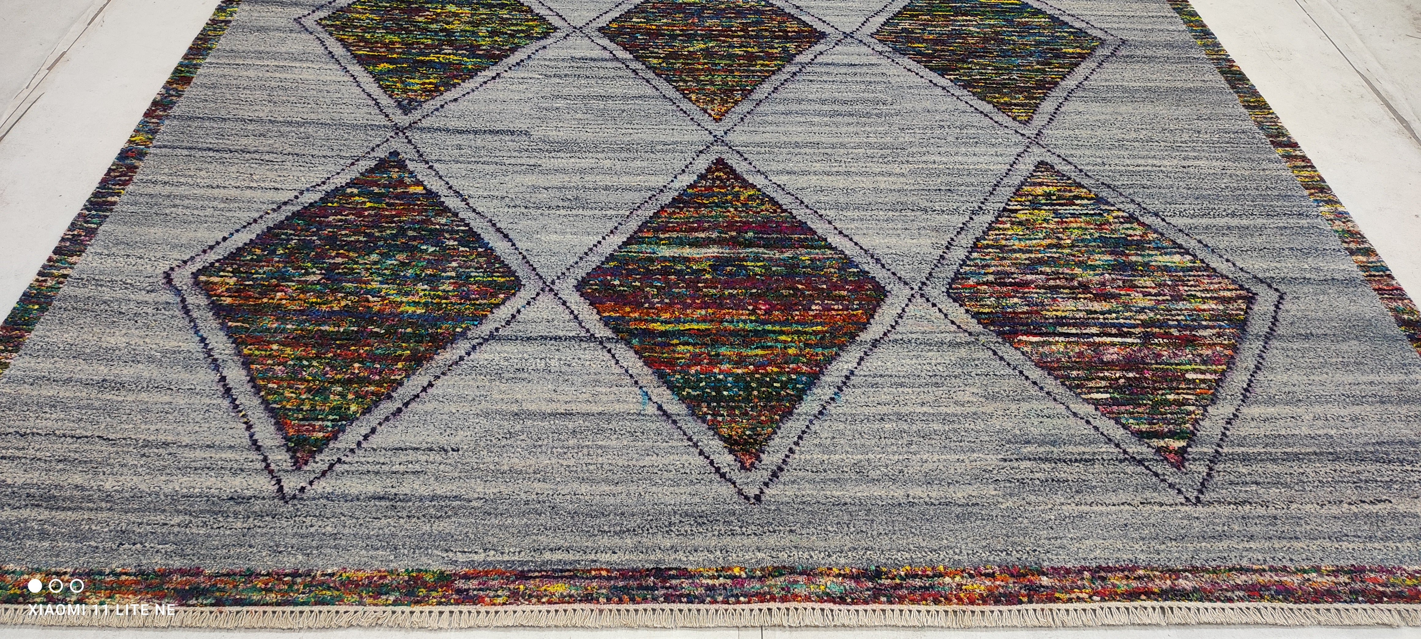 River Cabrera-Kelley 8x10 Grey Hand-Knotted Modern Style Rug
