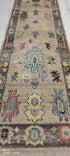 Dana Lockhart 2.6x12.3 Multi Color Hand-Knotted Oushak Runner