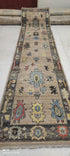 Dana Lockhart 2.6x12.3 Multi Color Hand-Knotted Oushak Runner