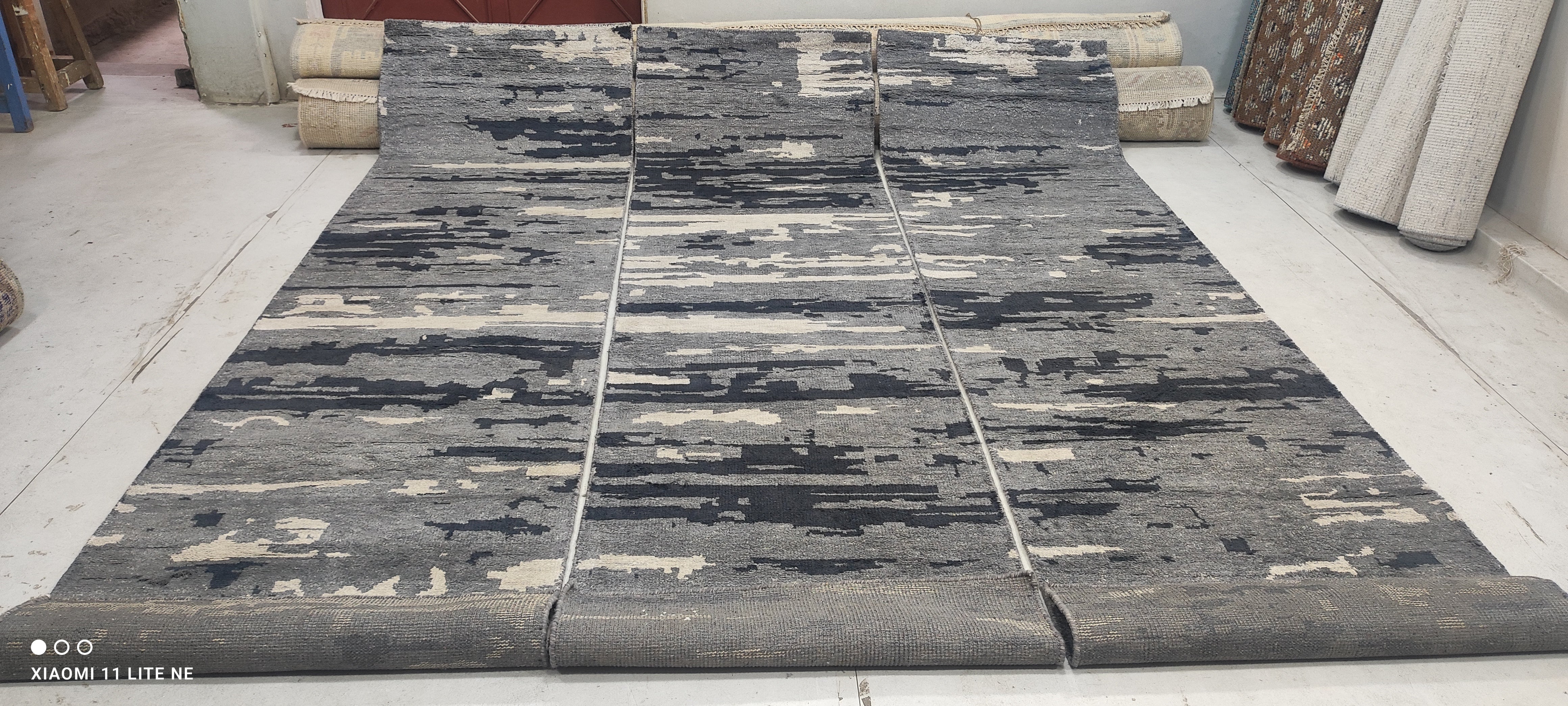 Jim Cody Williams 2.6x10 Grey Hand-Knotted Modern Runner
