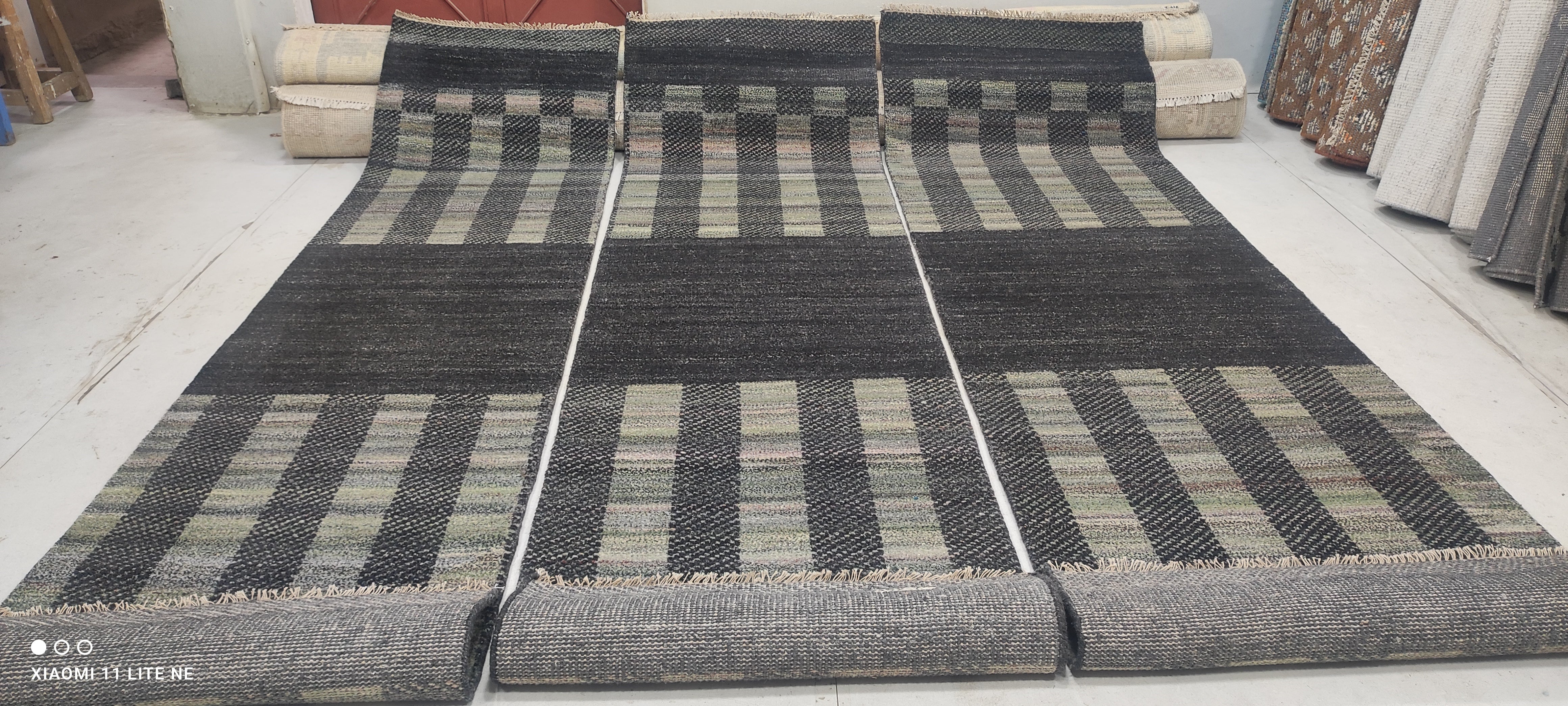Hector Canales 2.6x10 Grey Hand-Knotted Modern Runner