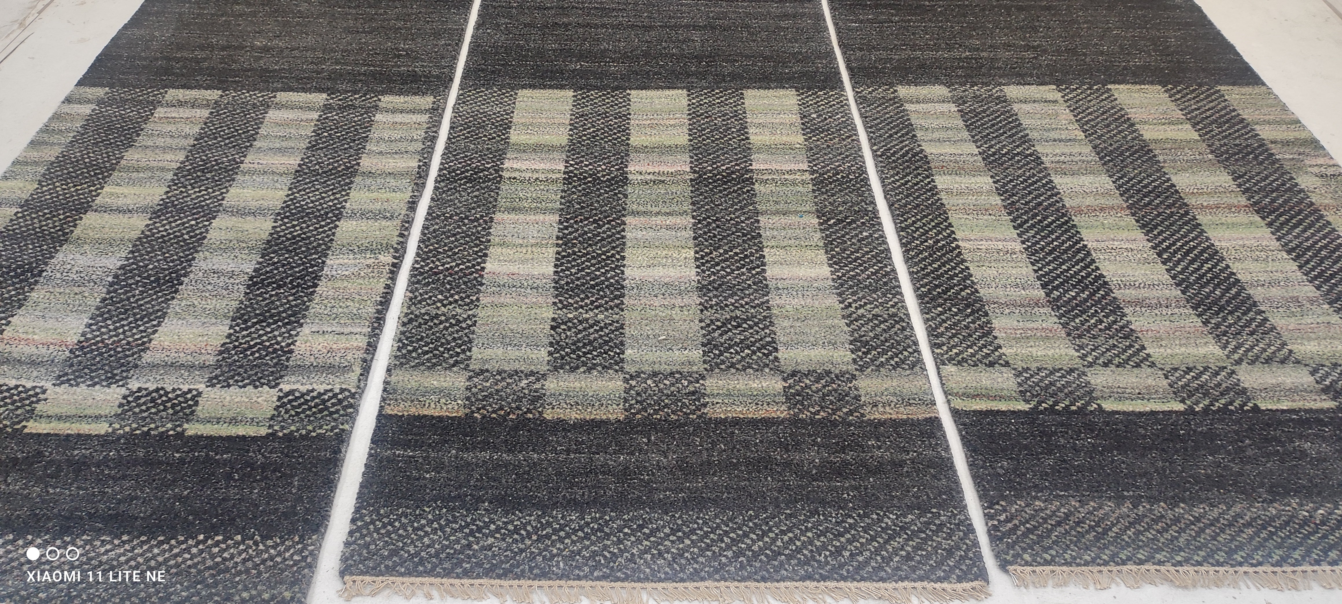 Hector Canales 2.6x10 Grey Hand-Knotted Modern Runner