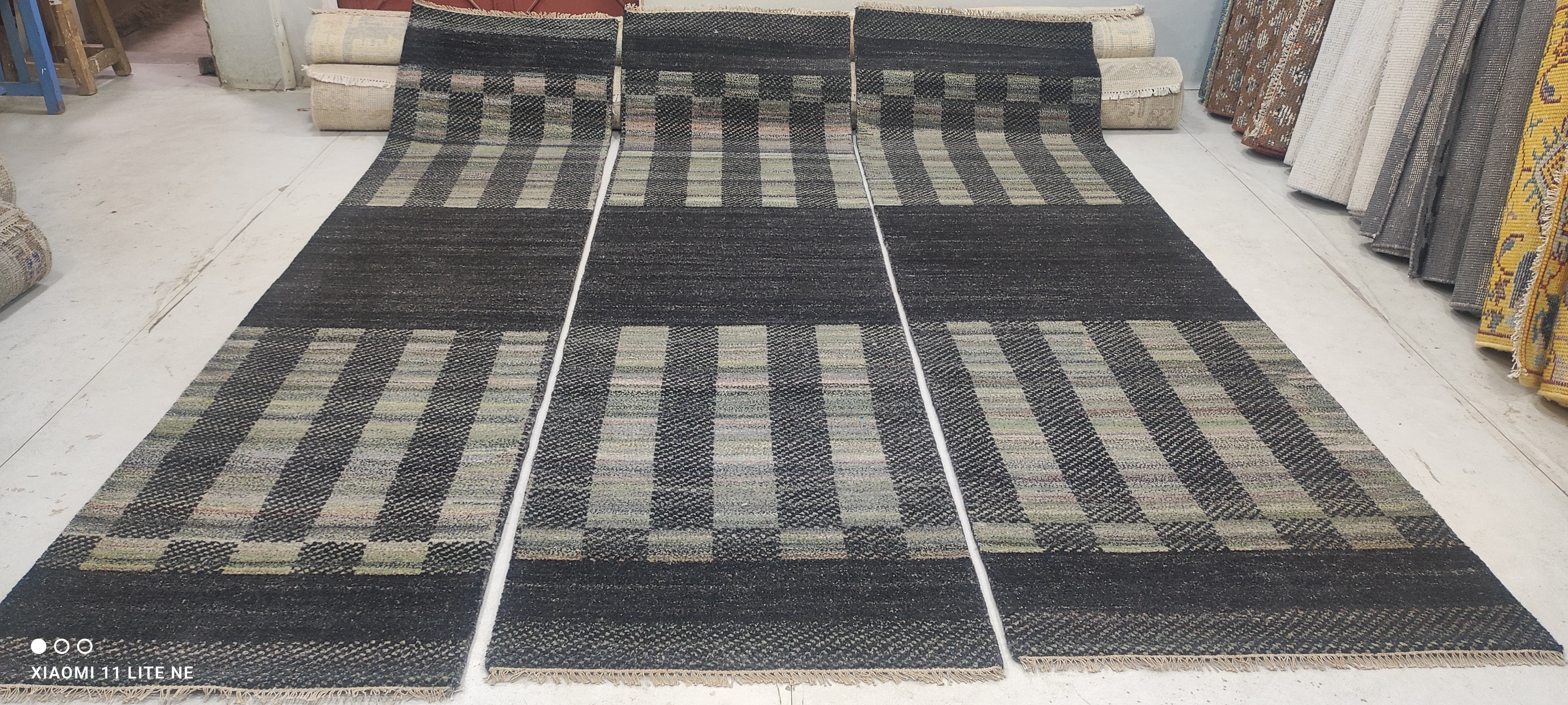 Hector Canales 2.6x10 Grey Hand-Knotted Modern Runner