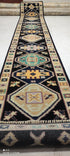 Alexandre-Joan 2.6x15.9 Black Hand-Knotted Oushak Runner