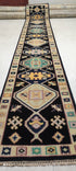 Alexandre-Joan 2.6x15.9 Black Hand-Knotted Oushak Runner