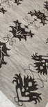 El Chido 4x11.6 Grey Hand-Knotted Modern Runner