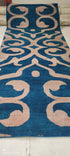 Andre Joel Hudson 4x10 Blue Hand-Knotted Modern Runner