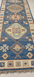Ericka Kreutz 2.6x15.9 Blue Hand-Knotted Oushak Runner