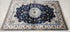 Sarah Gable 2.6x4 Blue Hand-Knotted Oushak Rug