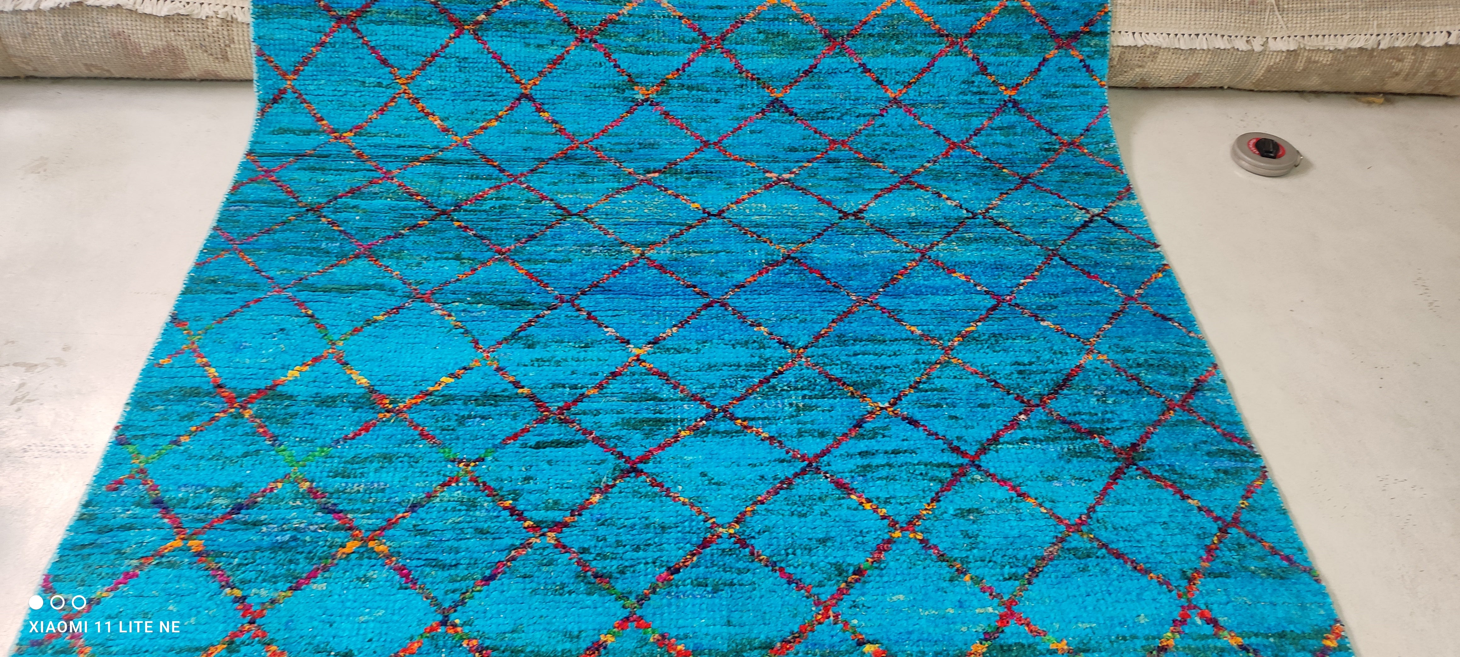 Jinx Millet 5x8 Hand-Knotted Blue Moroccan Style Rug