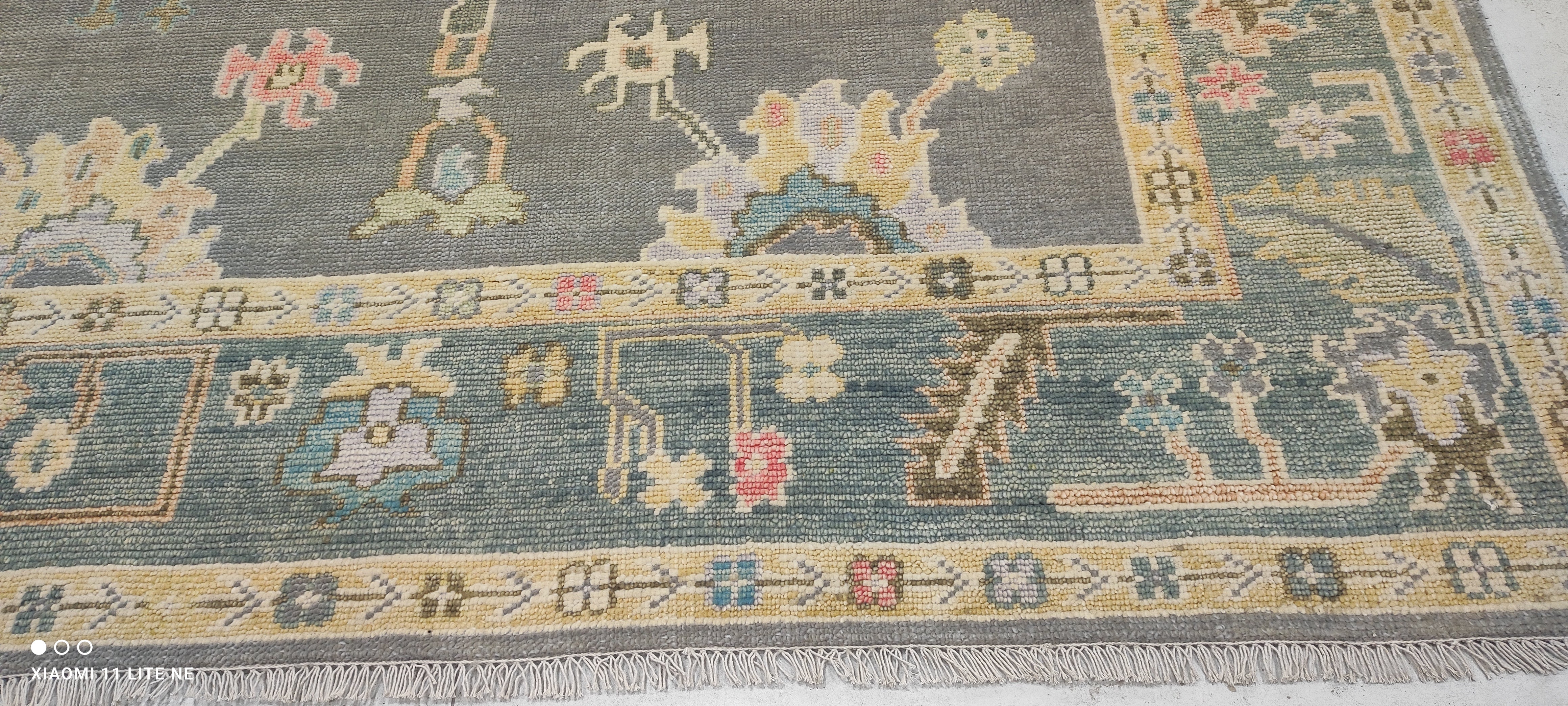 Rebecca Daly 8x10 Multi Color Hand-Knotted Oushak Rug