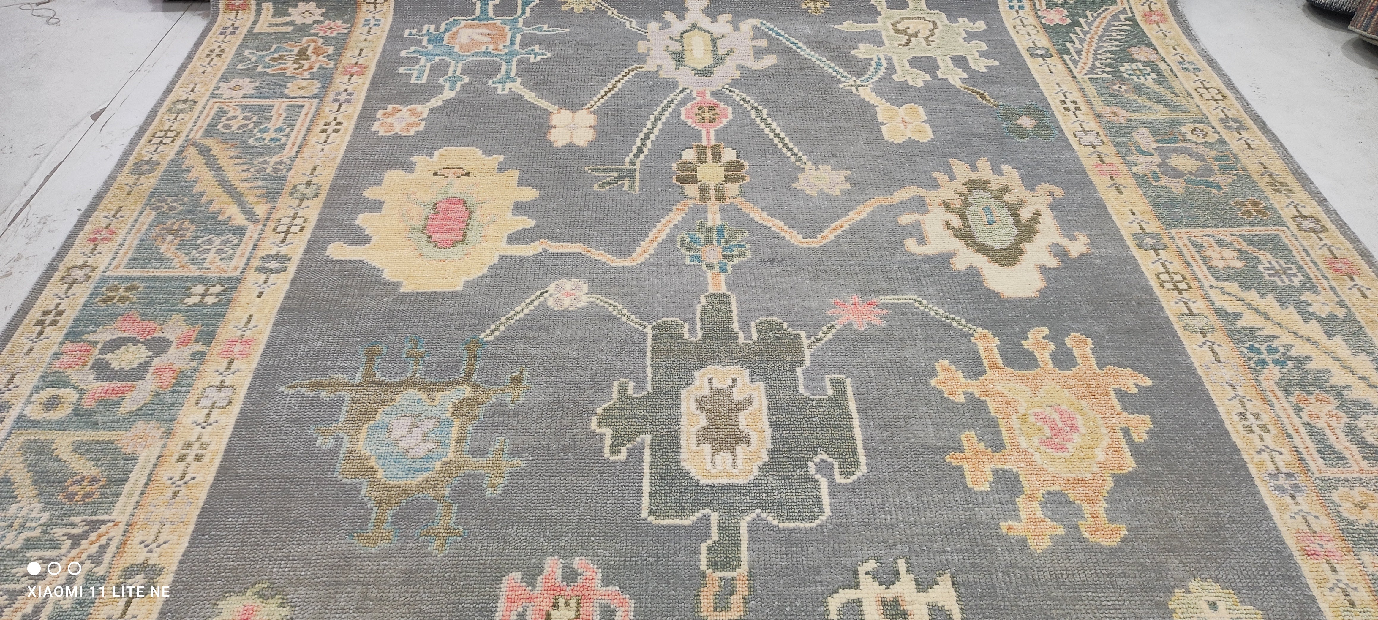 Rebecca Daly 8x10 Multi Color Hand-Knotted Oushak Rug