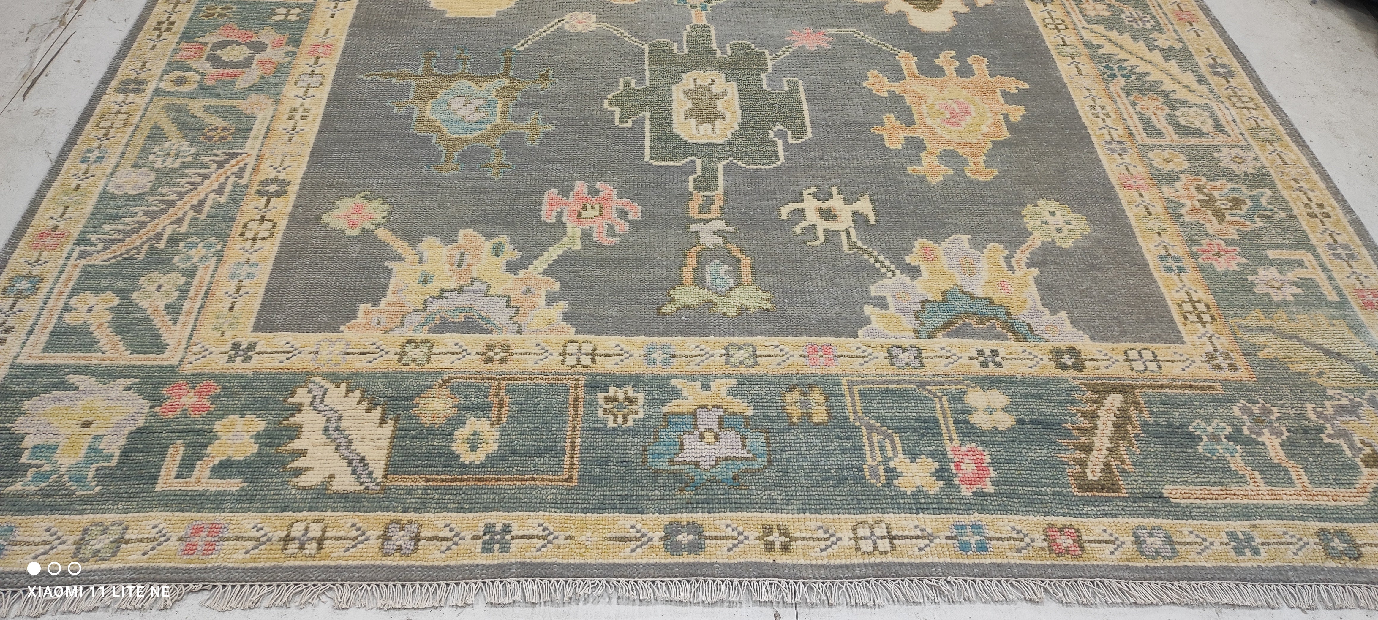 Rebecca Daly 8x10 Multi Color Hand-Knotted Oushak Rug