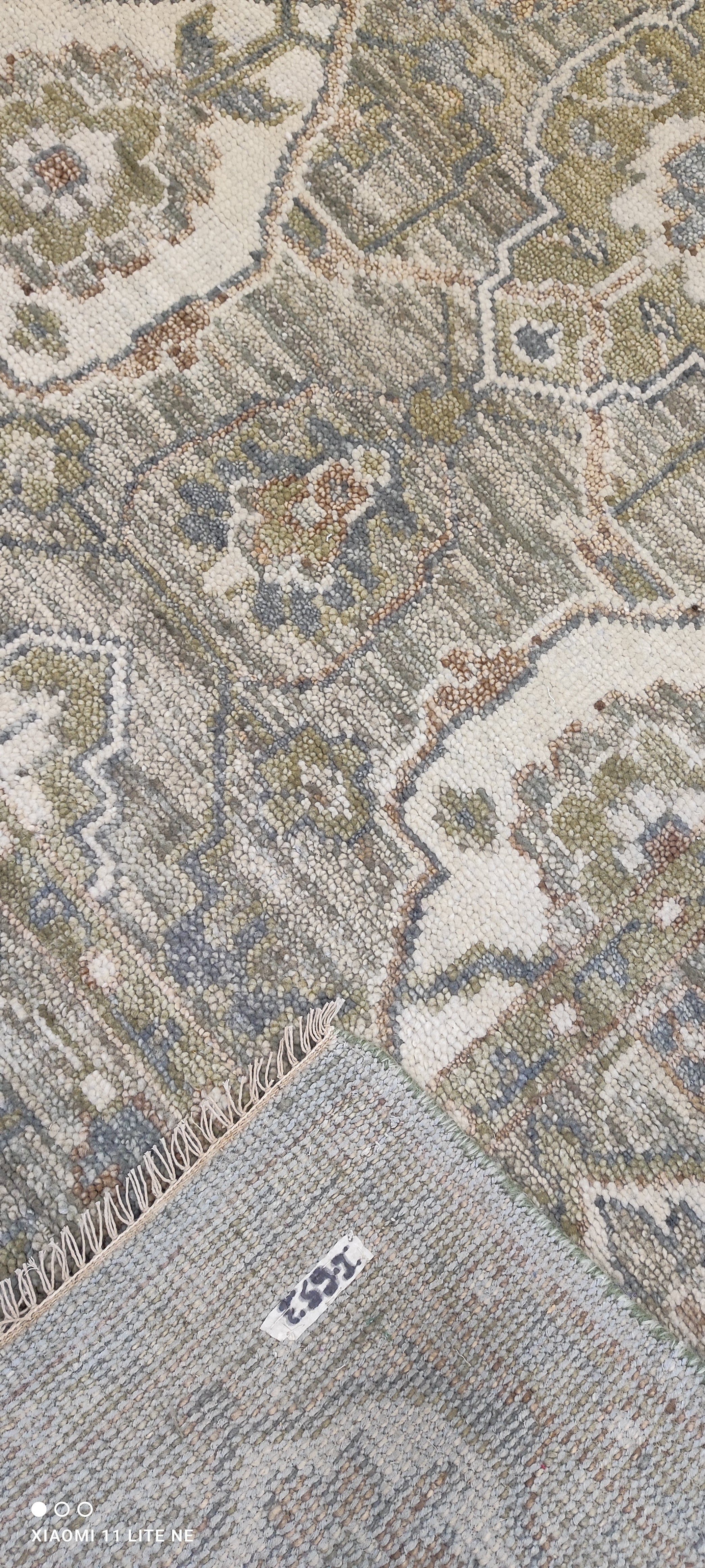 Kailena Mai 8x10 Grey Hand-Knotted Oushak Rug