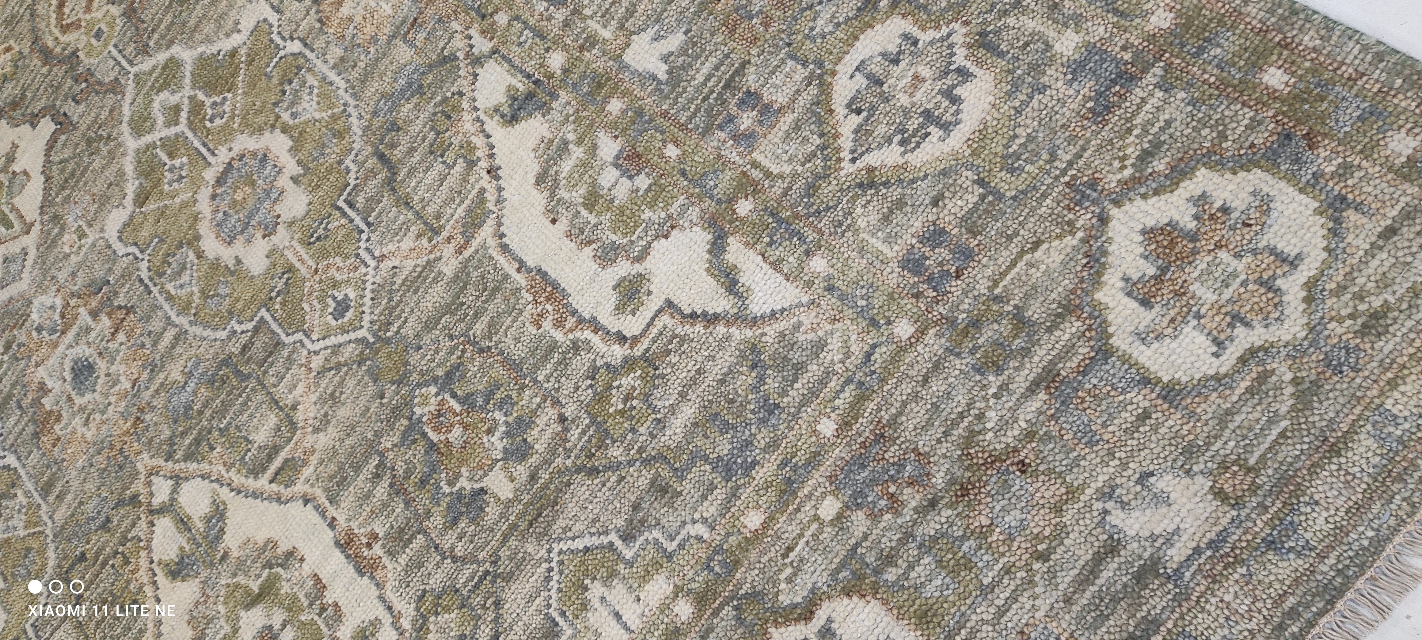 Kailena Mai 8x10 Grey Hand-Knotted Oushak Rug