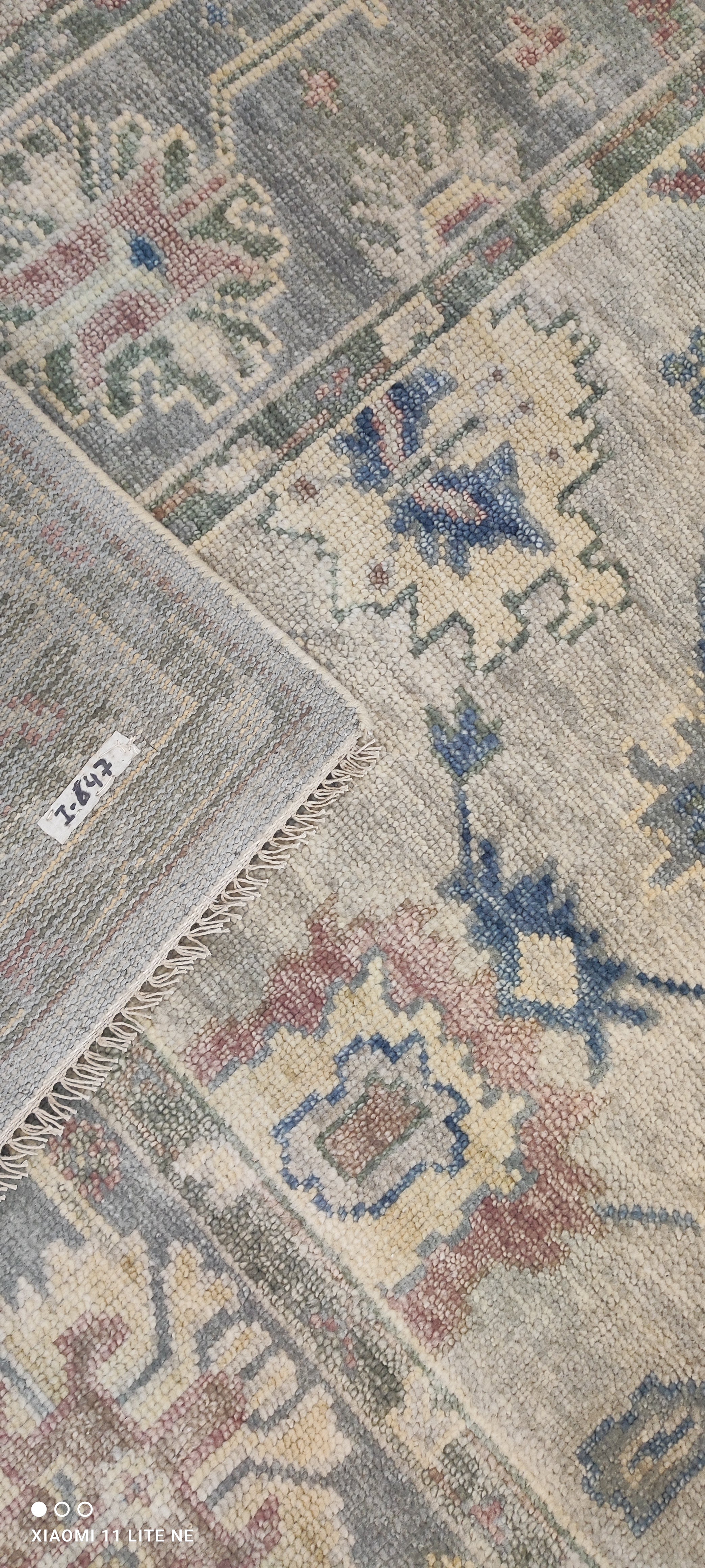 Annalise Basso 8x10 Grey Hand-Knotted Oushak Rug