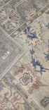 Annalise Basso 8x10 Grey Hand-Knotted Oushak Rug
