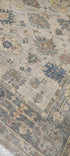 Annalise Basso 8x10 Grey Hand-Knotted Oushak Rug