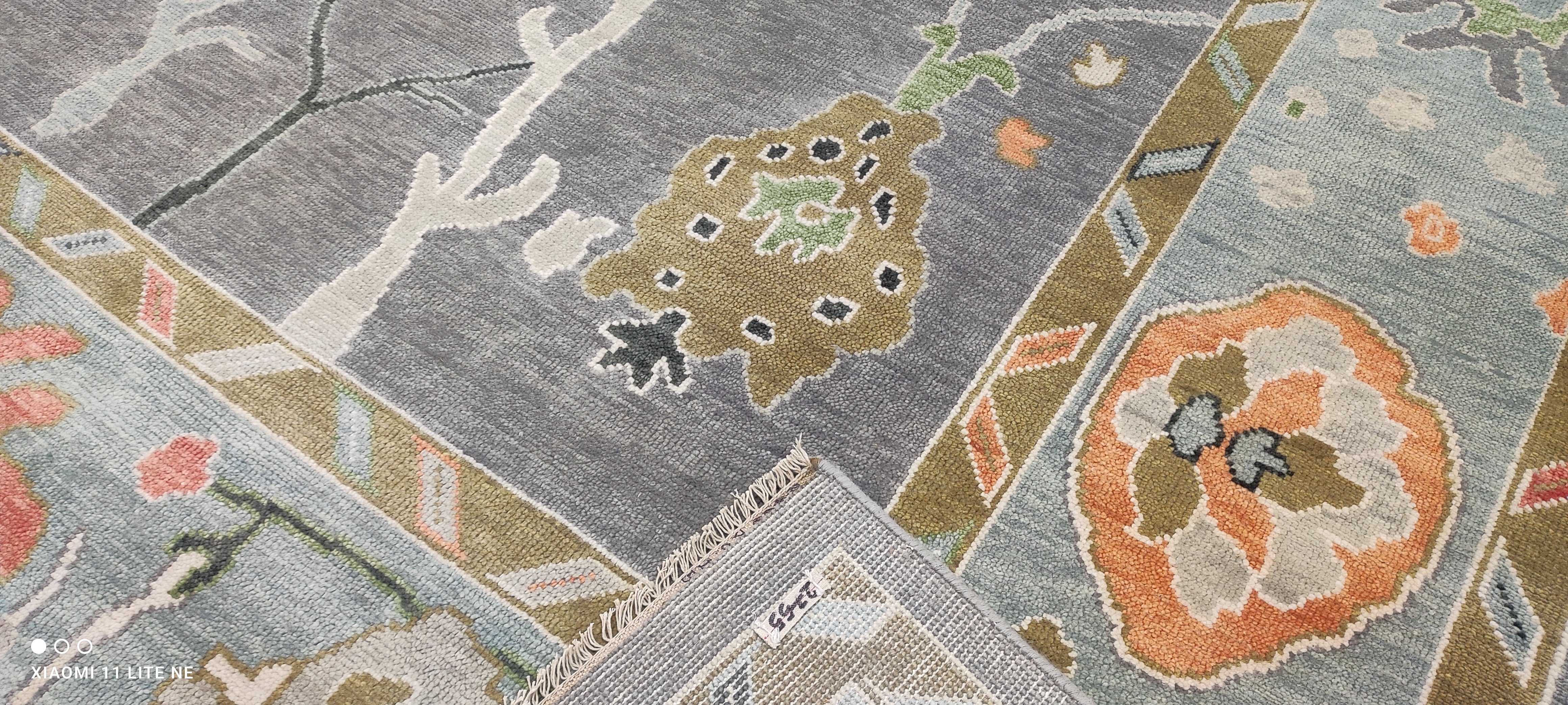 Laura San Giacomo 9x12 Colorful Hand-Knotted Oushak Rug
