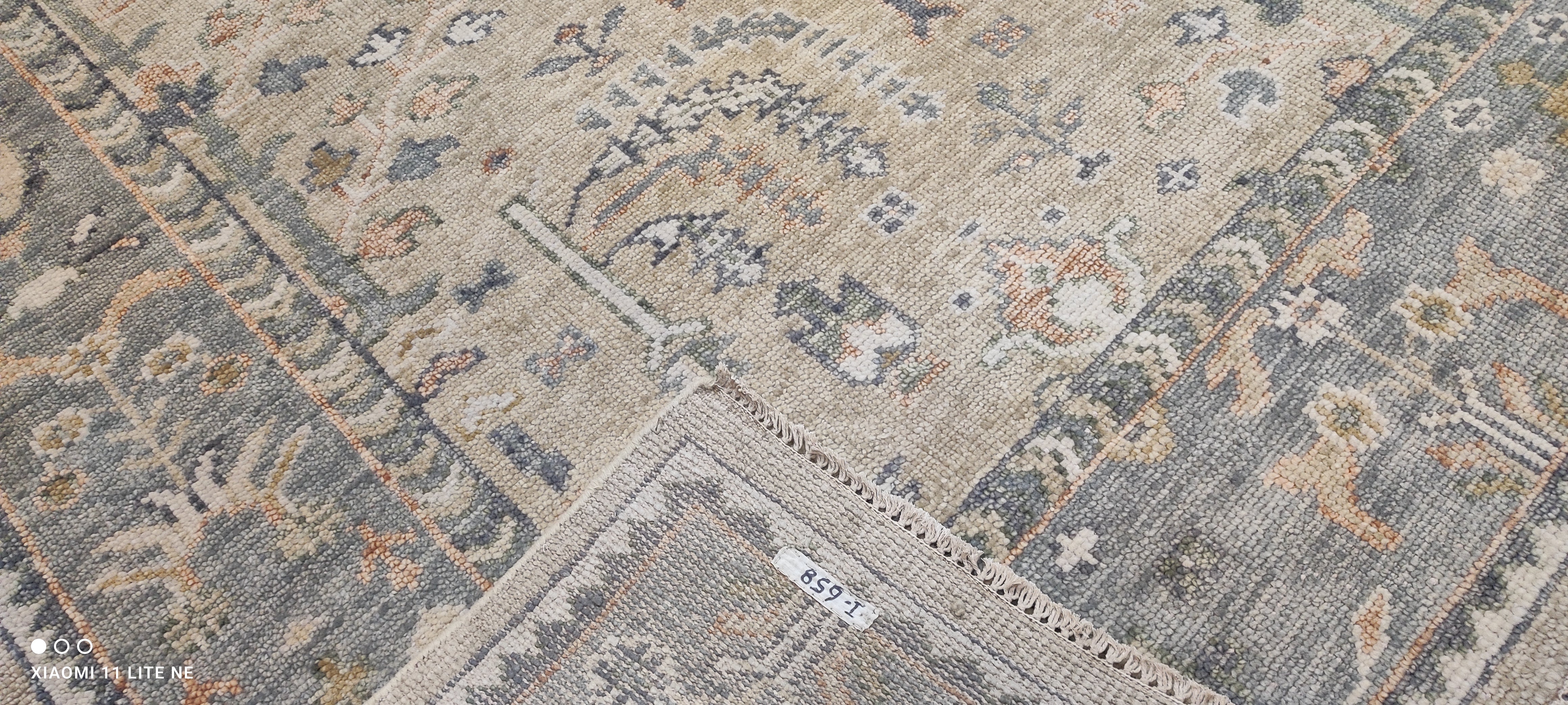 Lindsey Normington 9x12 Tan Hand-Knotted Oushak Rug
