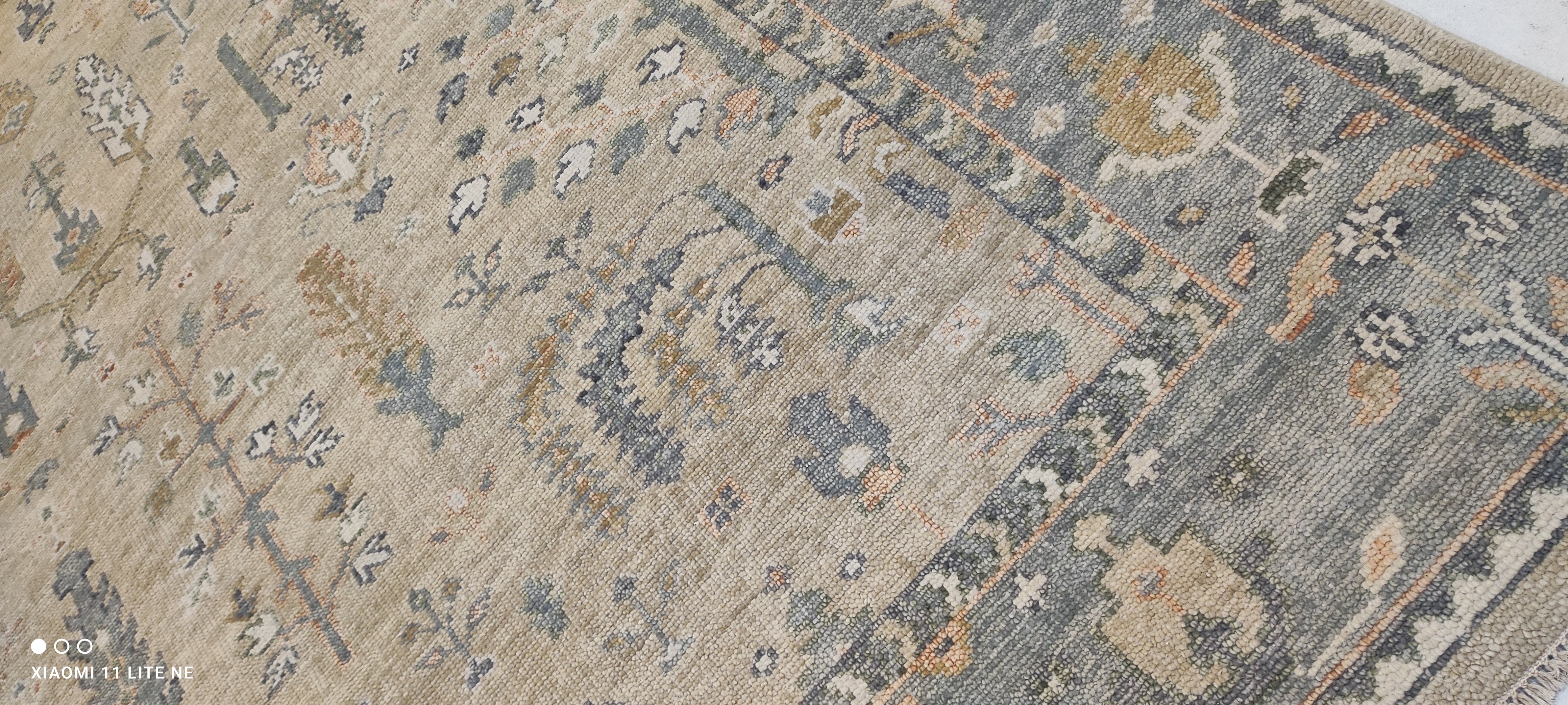 Lindsey Normington 9x12 Tan Hand-Knotted Oushak Rug