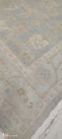 Sasha Diamond 10x14 Light Blue Hand-Knotted Oushak Rug