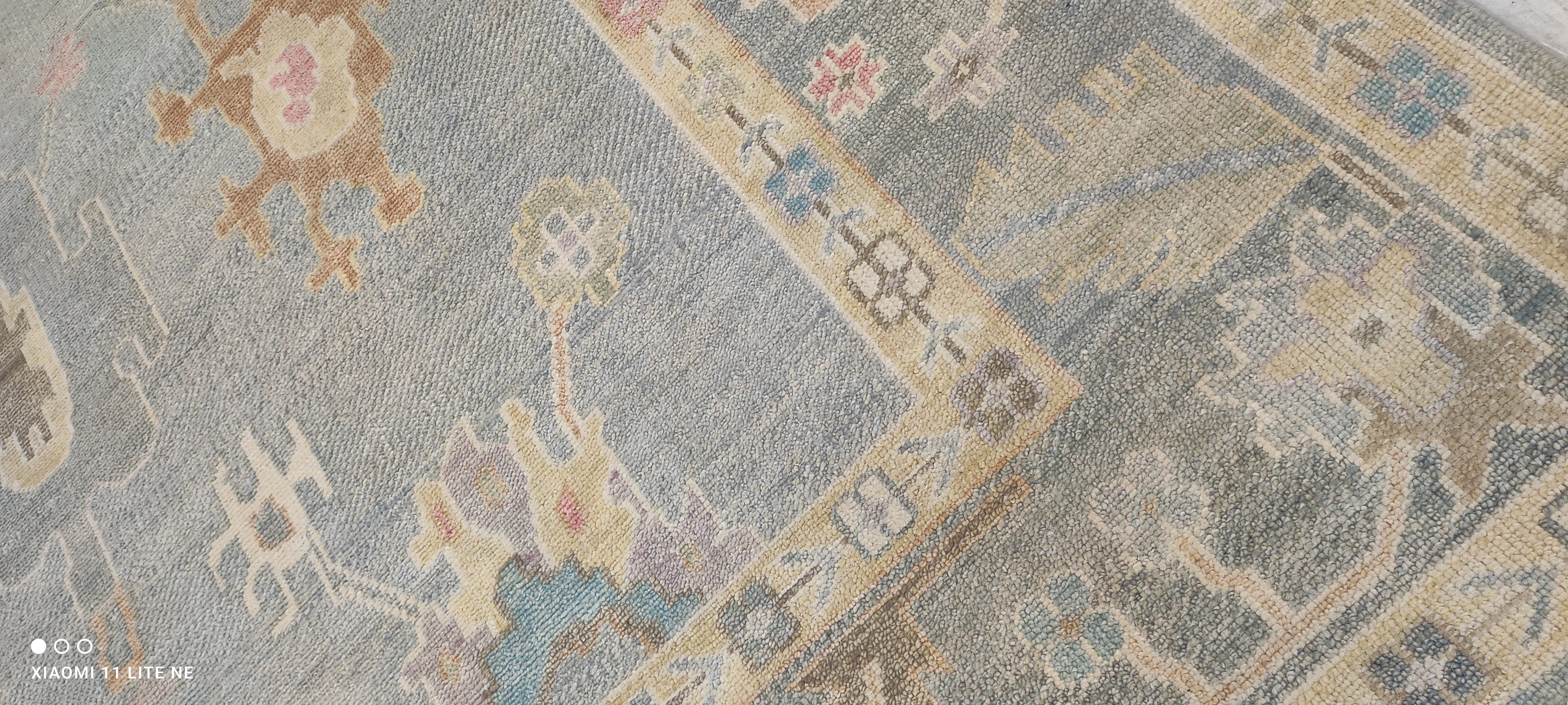 Lacey 10x14 Multi Color Hand-Knotted Oushak Rug