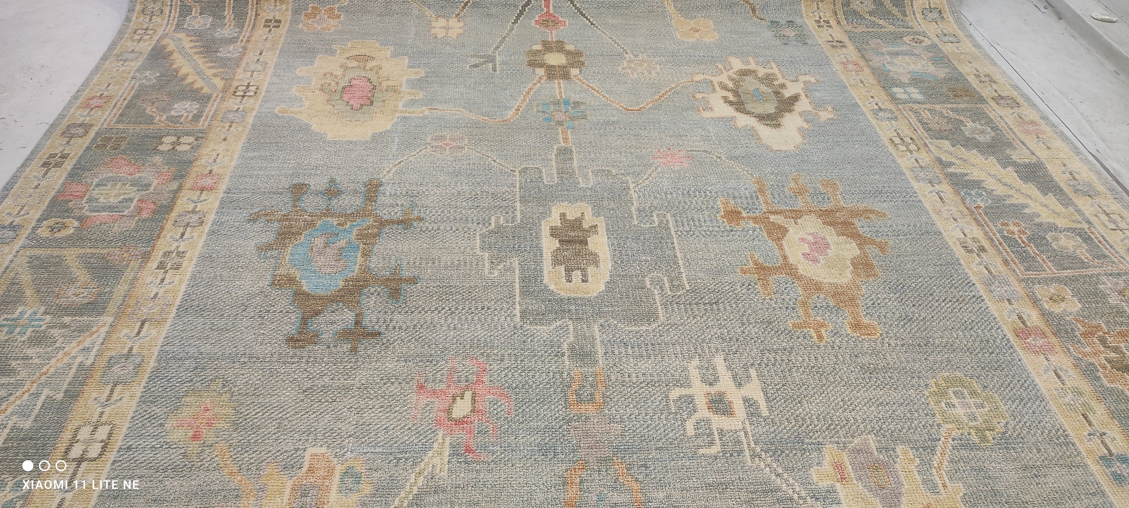 Lacey 10x14 Multi Color Hand-Knotted Oushak Rug