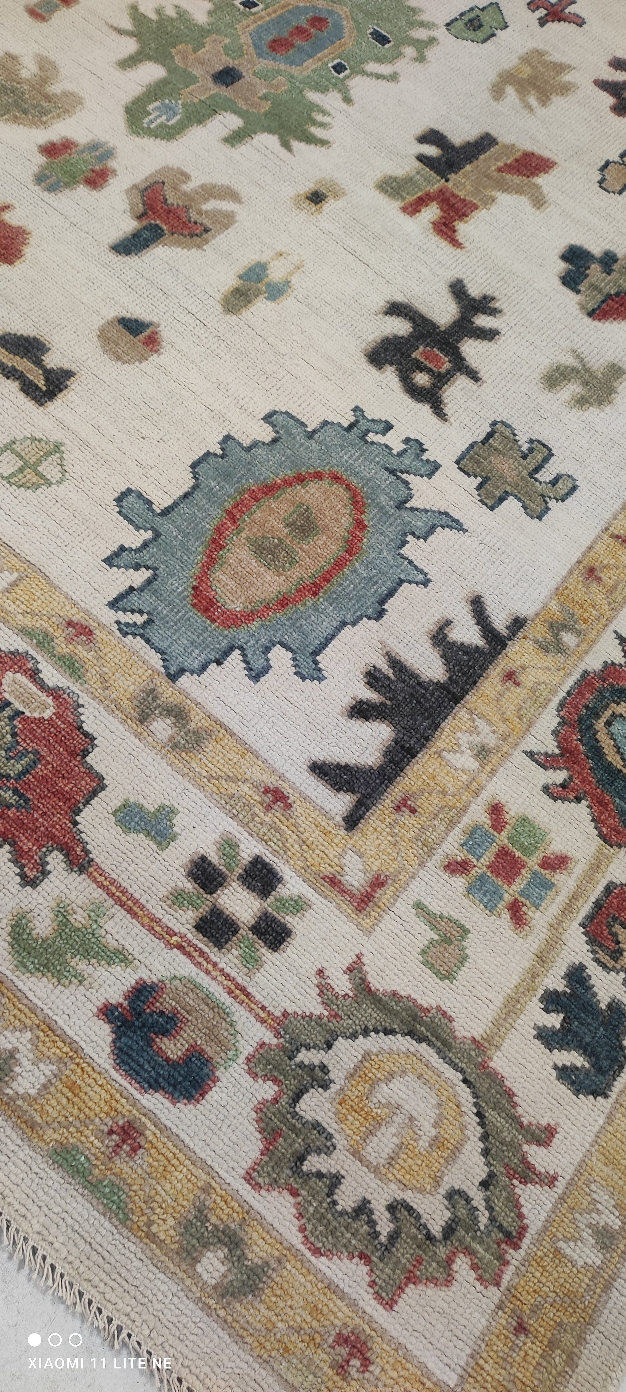 Susie 10x14 Multi Color Hand-Knotted Oushak Rug