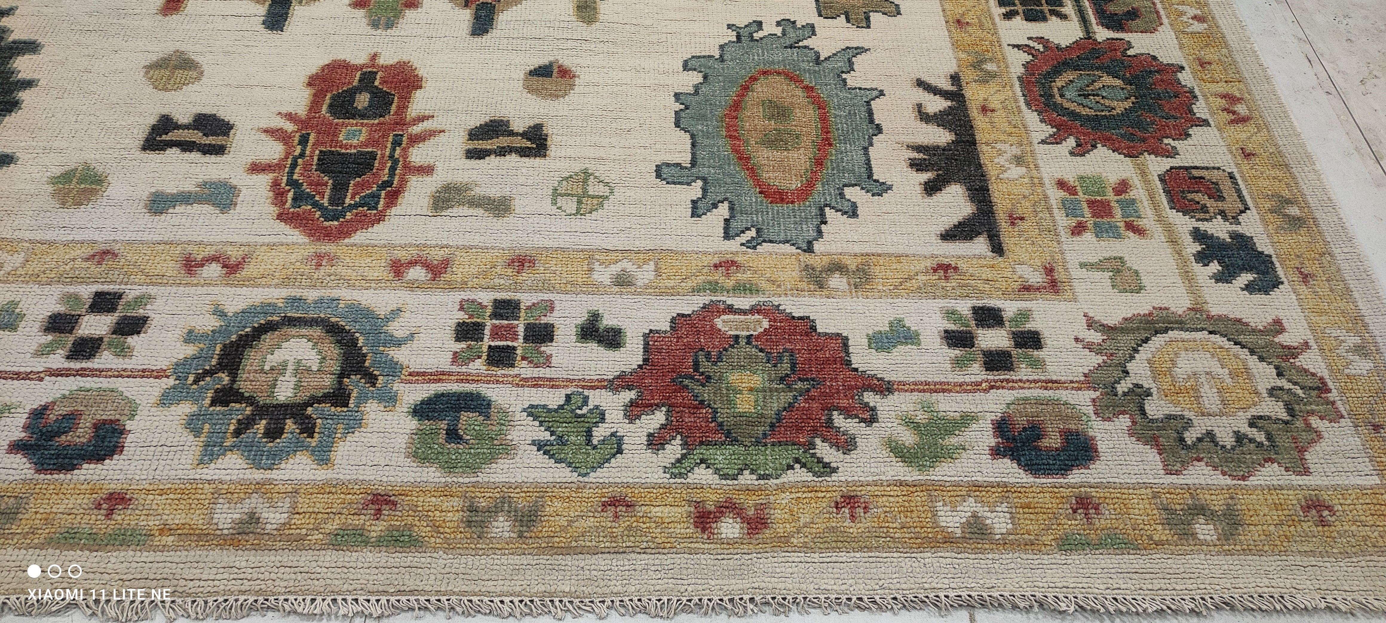 Susie 10x14 Multi Color Hand-Knotted Oushak Rug