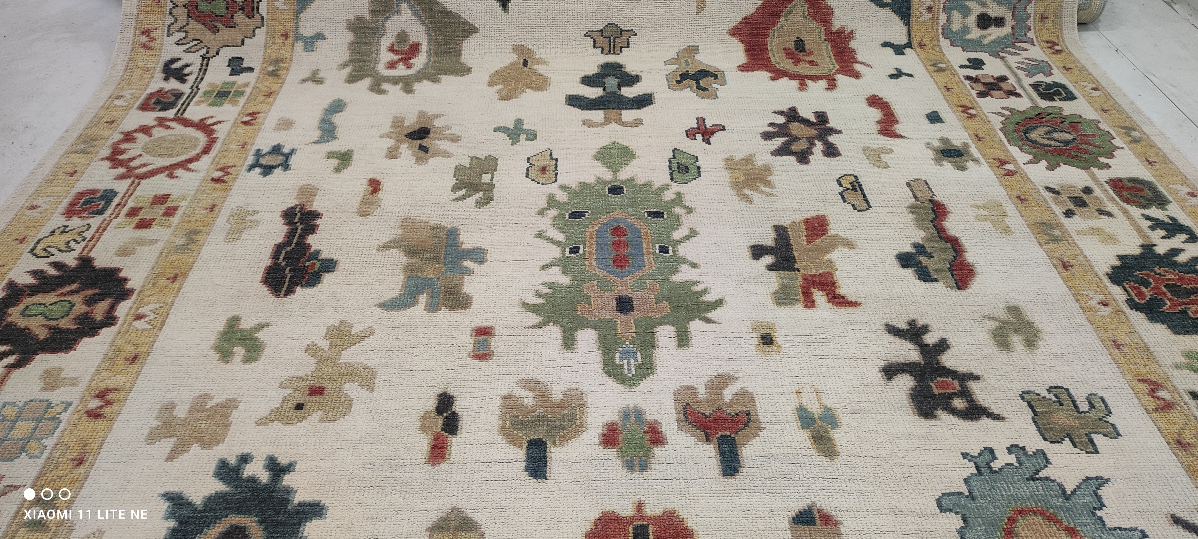 Susie 10x14 Multi Color Hand-Knotted Oushak Rug