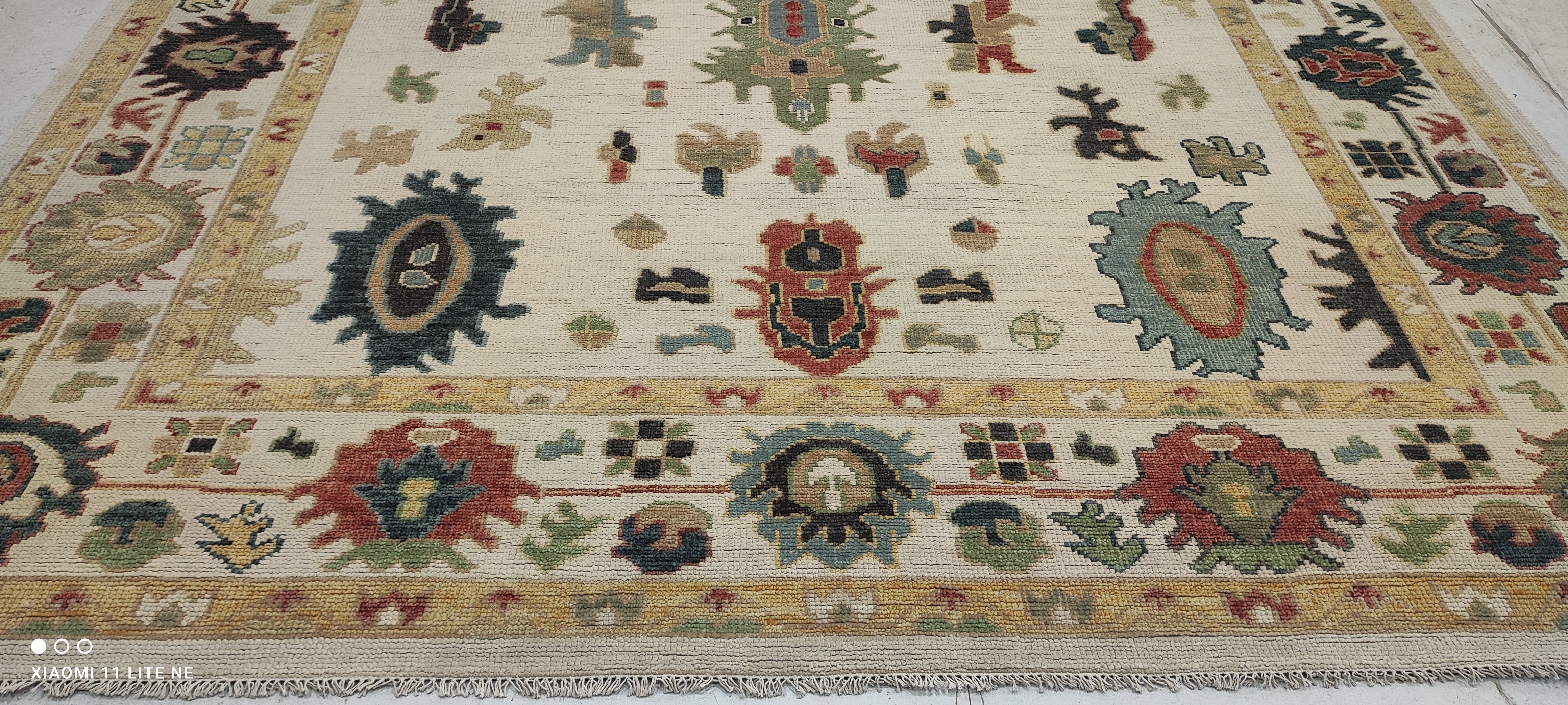 Susie 10x14 Multi Color Hand-Knotted Oushak Rug