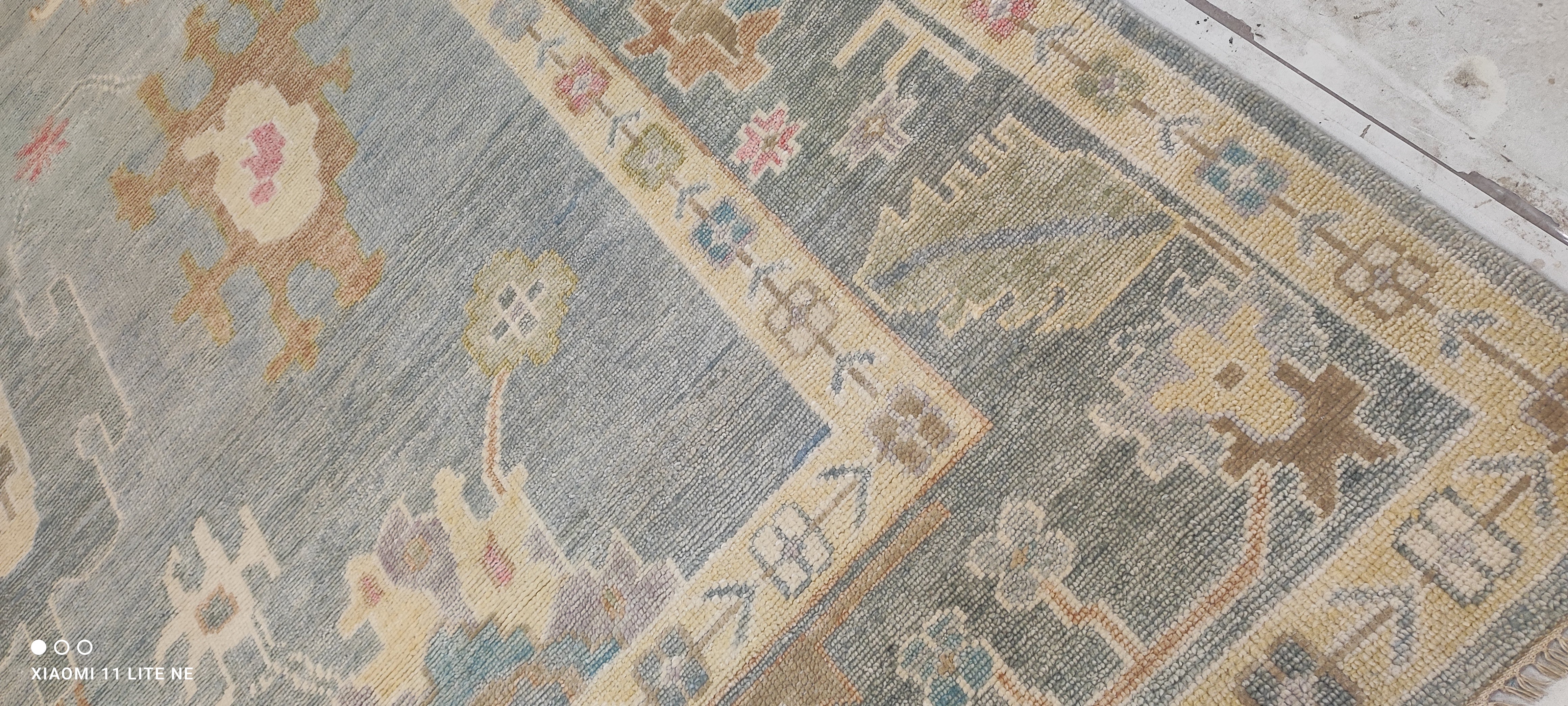 Thaddea Graham 10x14 Multi Color Hand-Knotted Oushak Rug