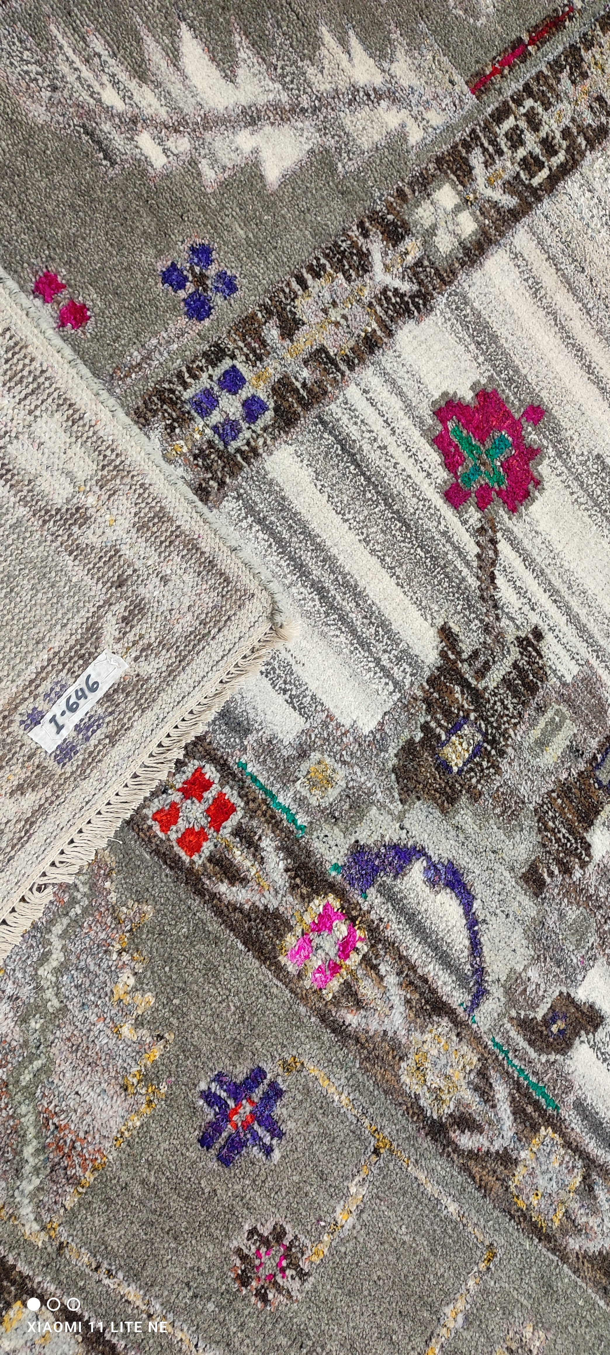 Shyanne Millet 10x14 Grey Hand-Knotted Oushak Rug