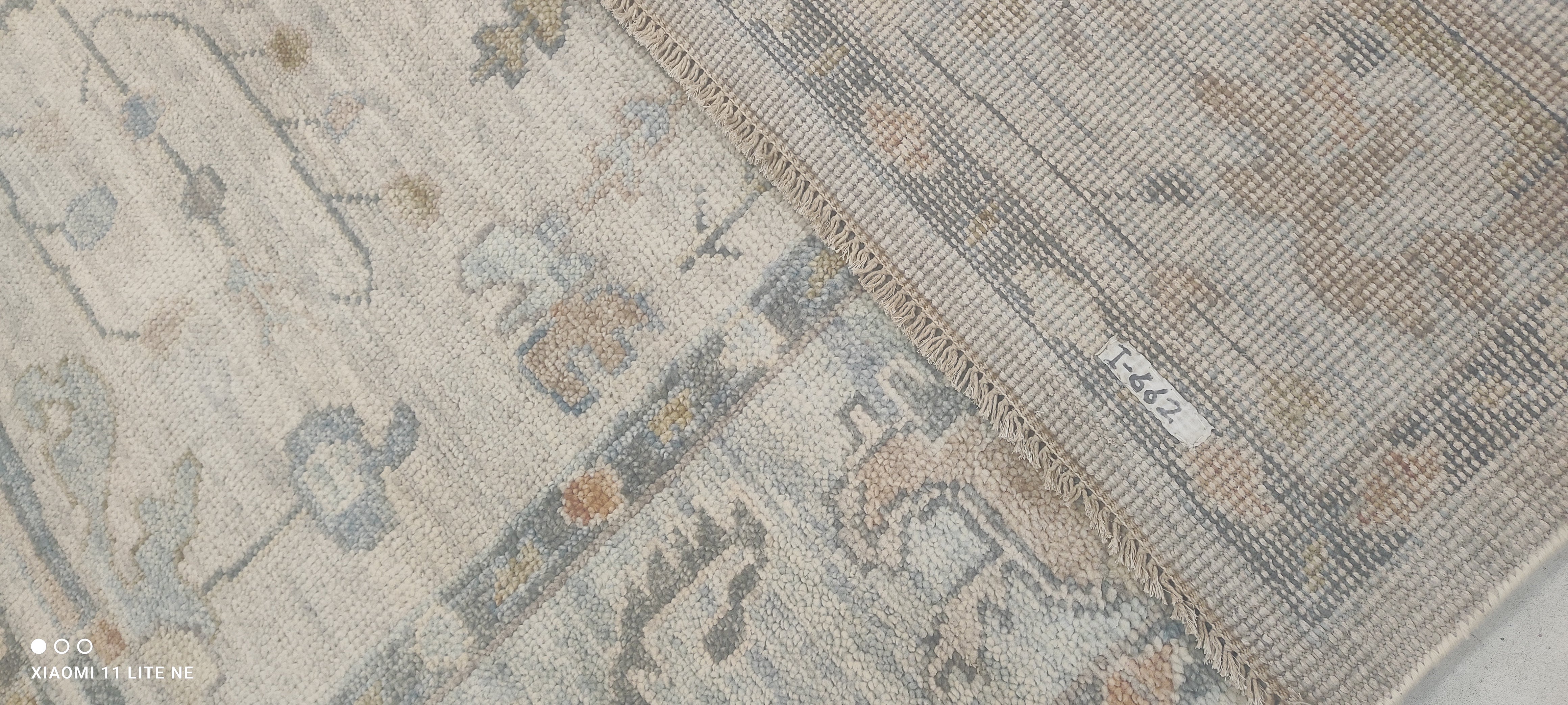 Margo Millet 9.9x14 Grey Hand-Knotted Oushak Rug