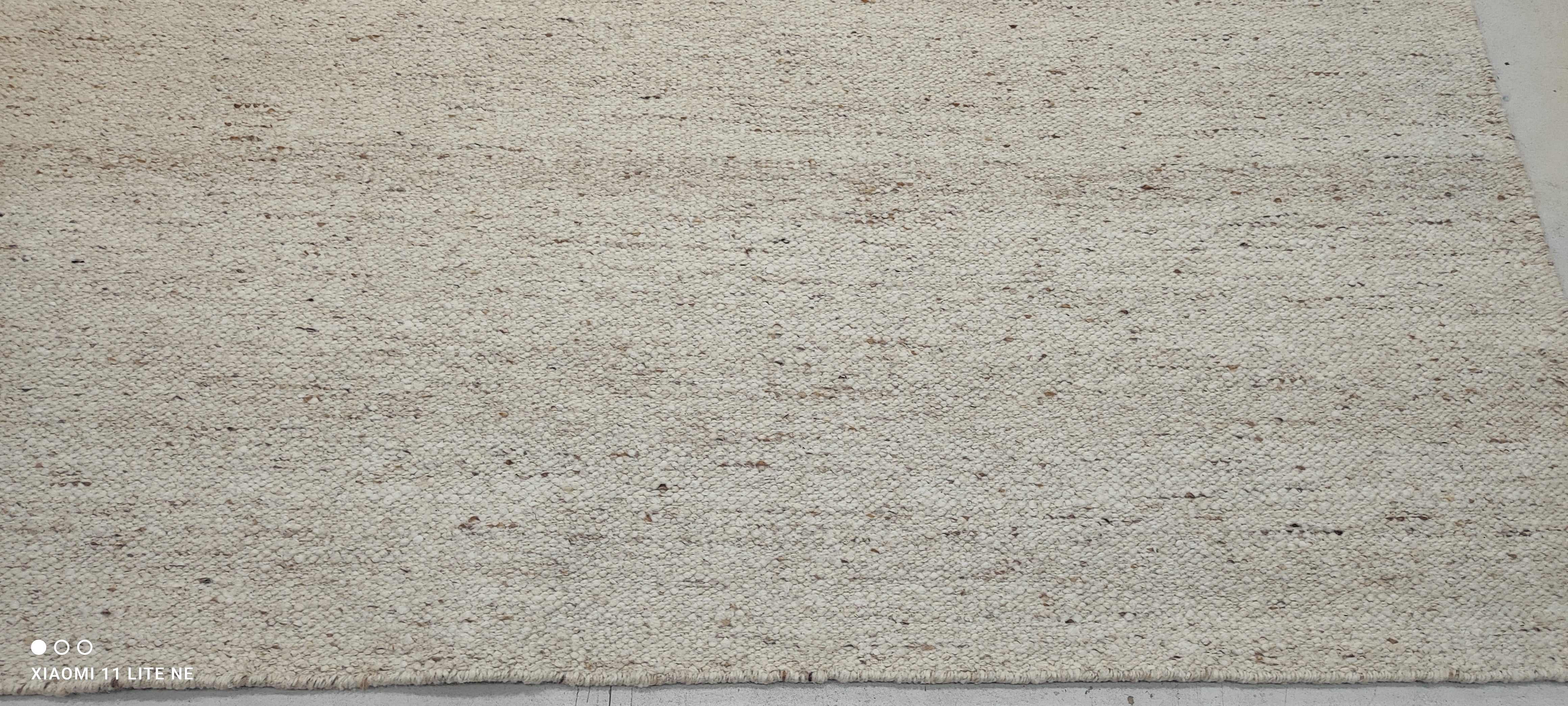 Austin Abrams Cream Handwoven Modern Durrie Rug (Multiple Sizes)