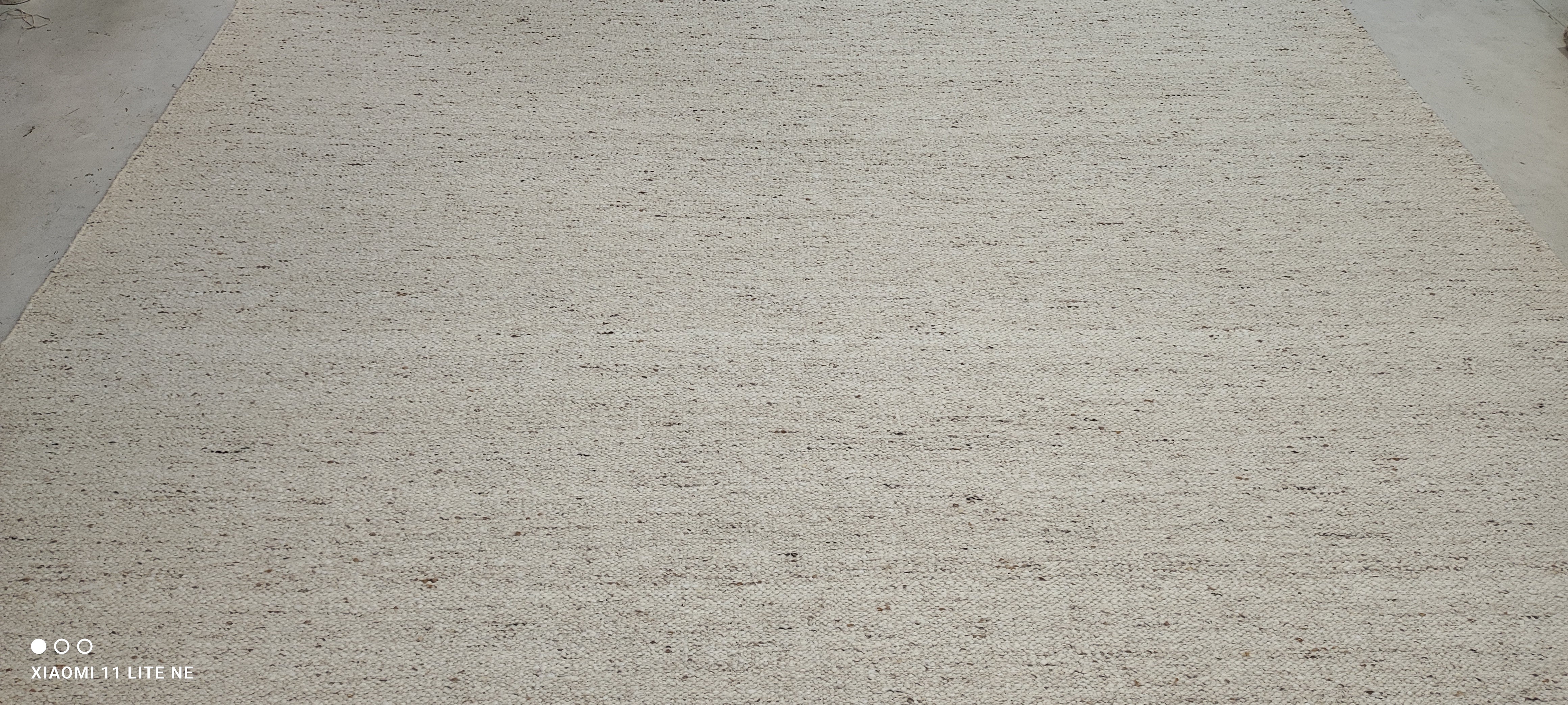 Austin Abrams Cream Handwoven Modern Durrie Rug (Multiple Sizes)