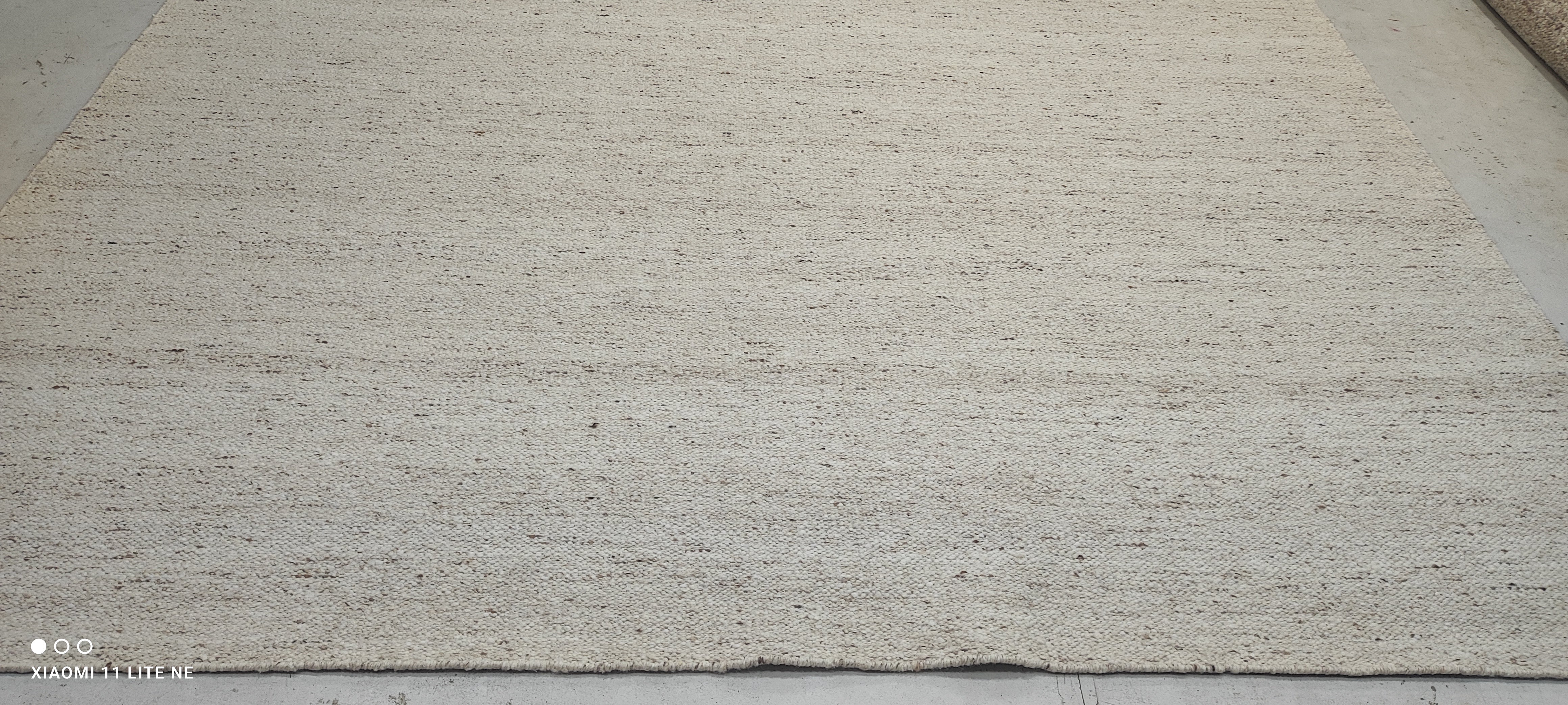 Austin Abrams Cream Handwoven Modern Durrie Rug (Multiple Sizes)