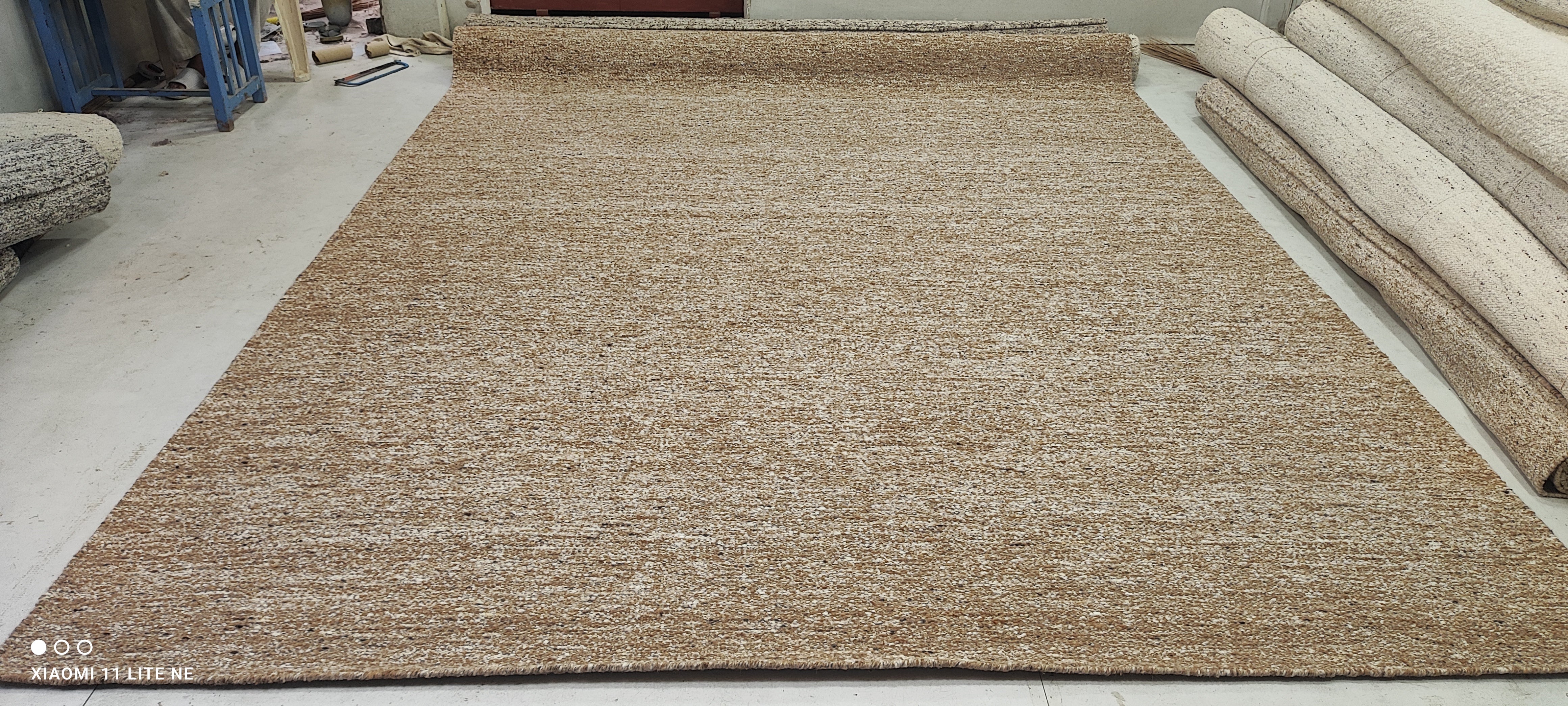 Ali Muhammad Light Brown Handwoven Modern Durrie Rug (Multiple Sizes)