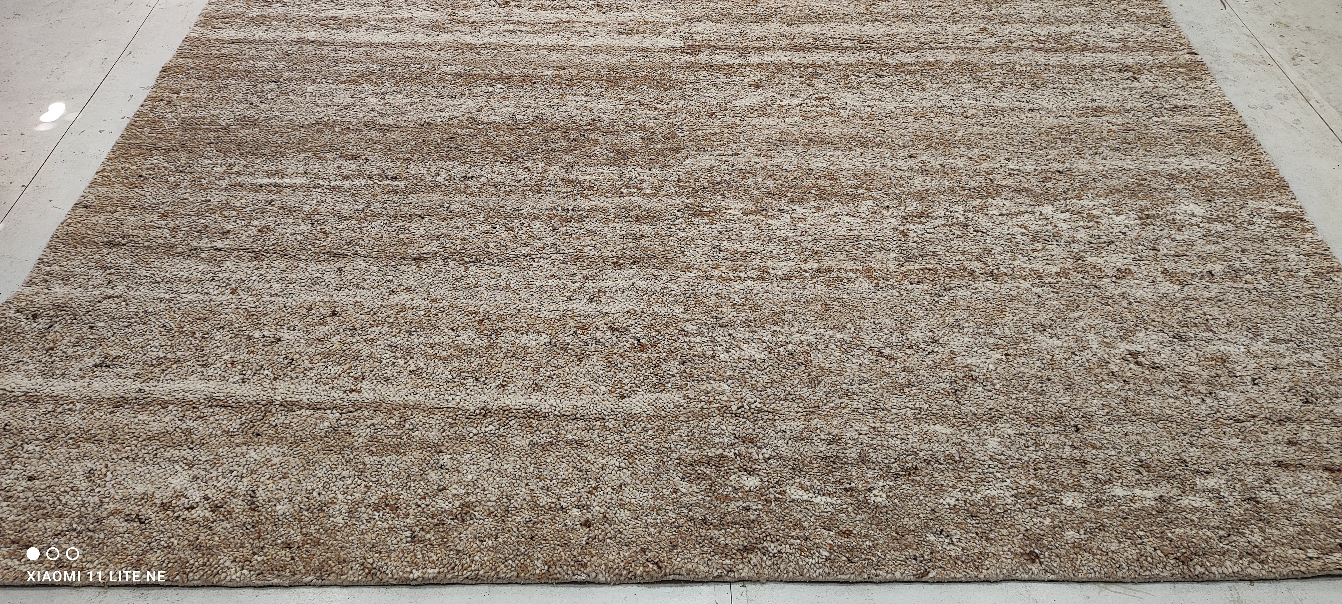 Ashtray Brown Handwoven Modern Durrie Rug (Multiple Sizes)