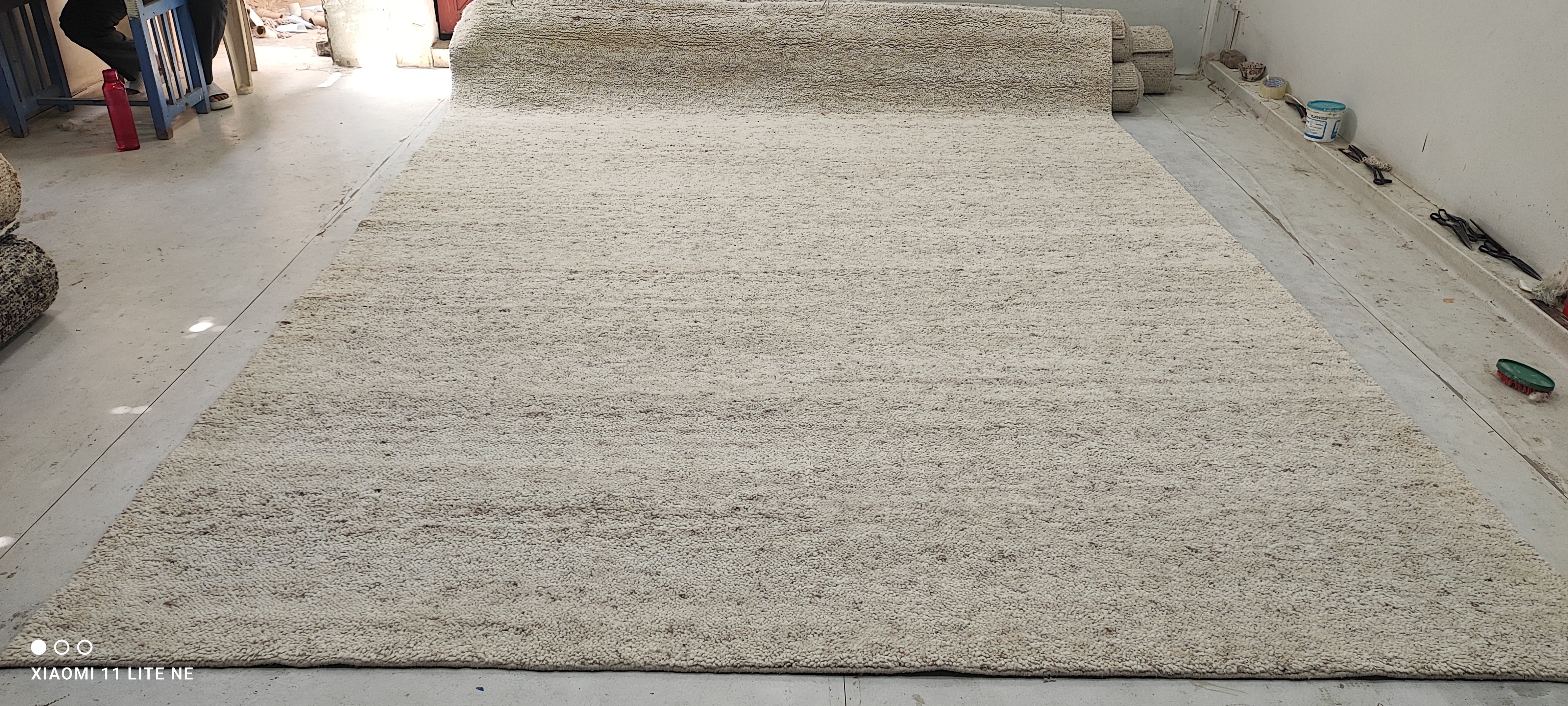 Fezco Grey Handwoven Modern Durrie Rug (Multiple Sizes)