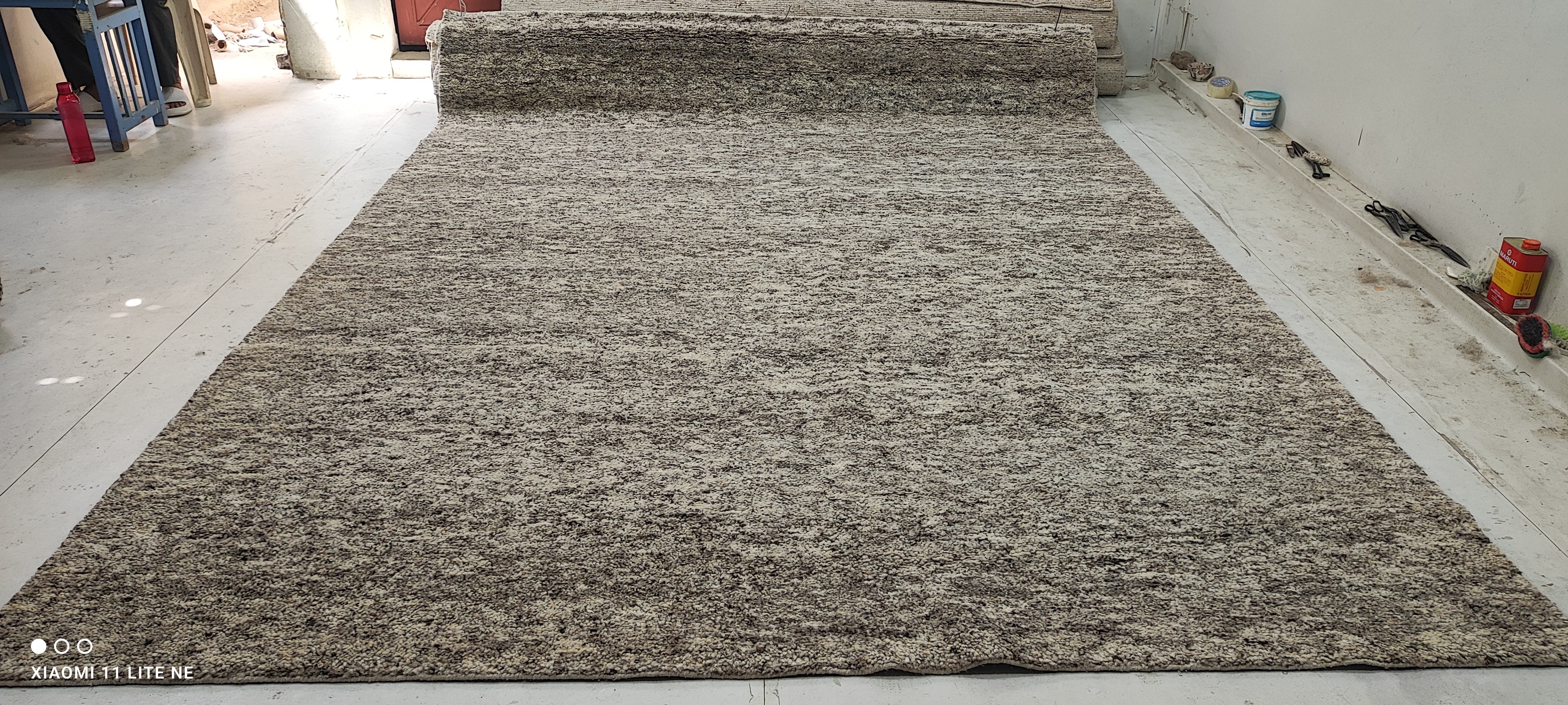 Eric Dane Grey Handwoven Modern Durrie Rug (Multiple Sizes)