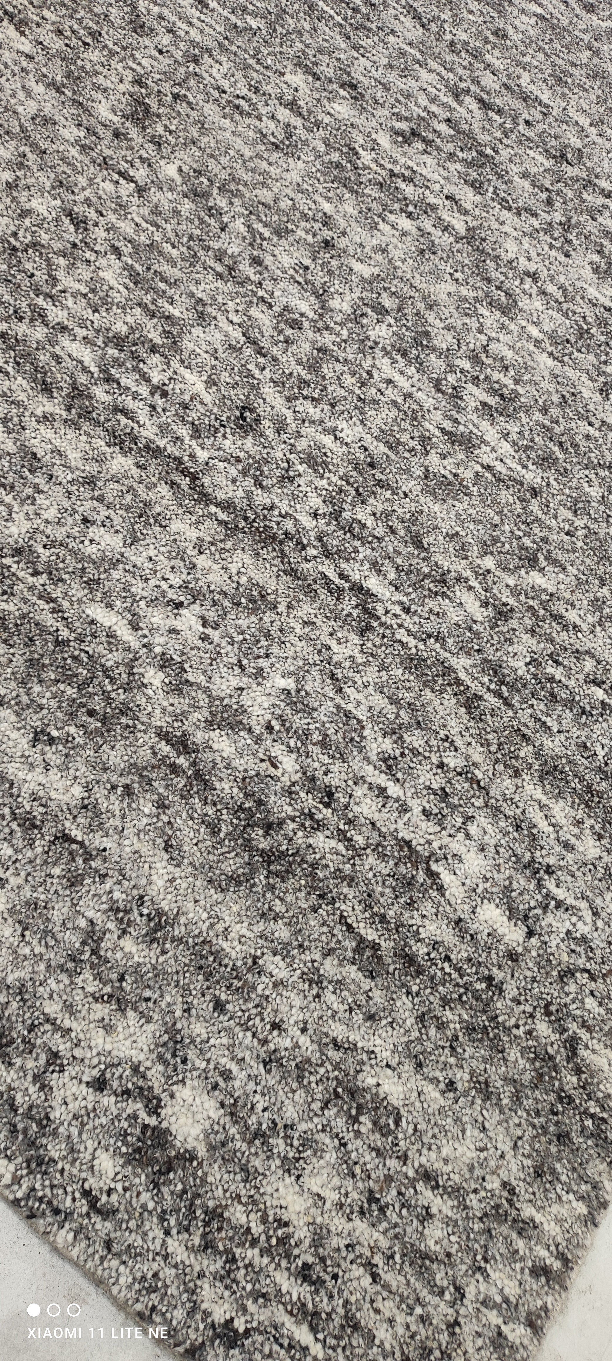 Nate Jacobs Dark Grey Handwoven Modern Durrie Rug (Multiple Sizes)