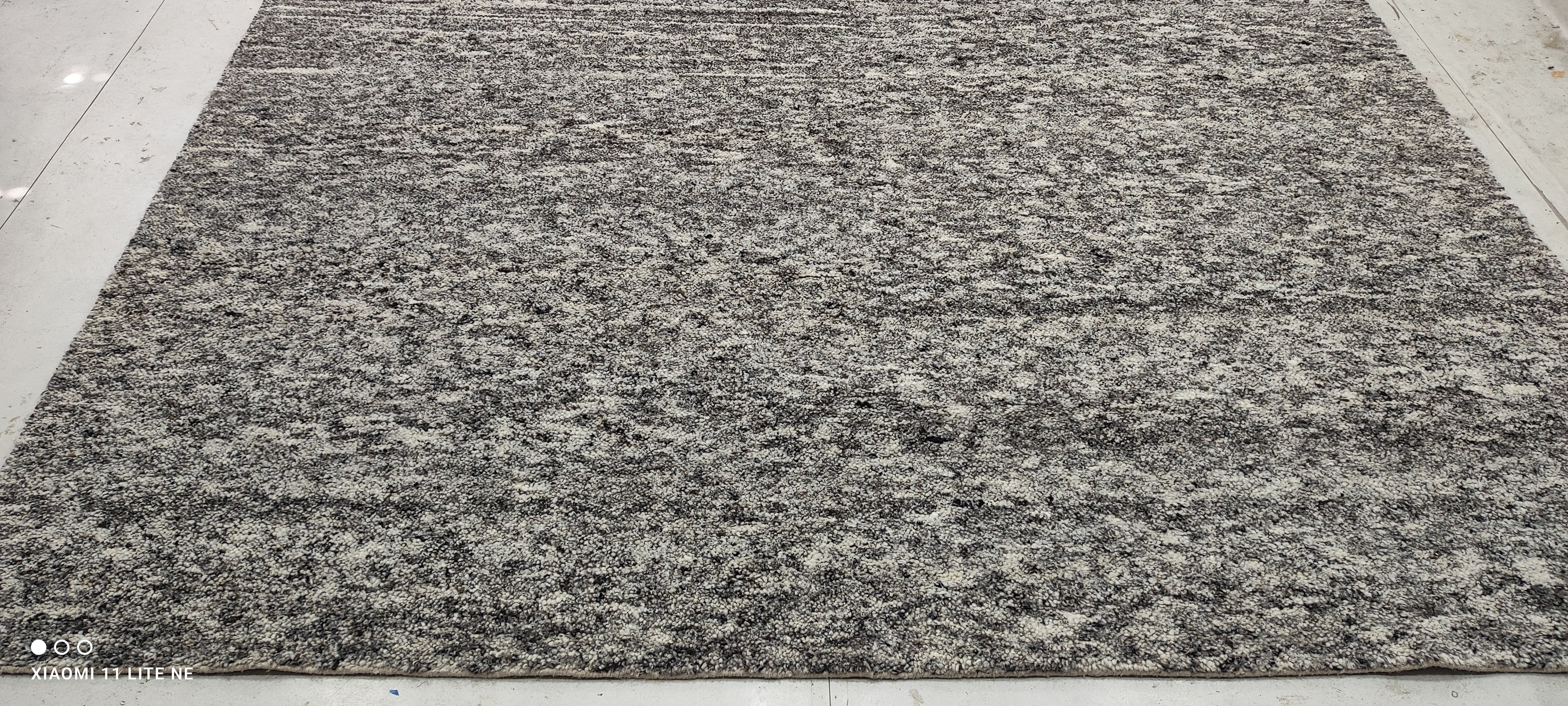 Nate Jacobs Dark Grey Handwoven Modern Durrie Rug (Multiple Sizes)