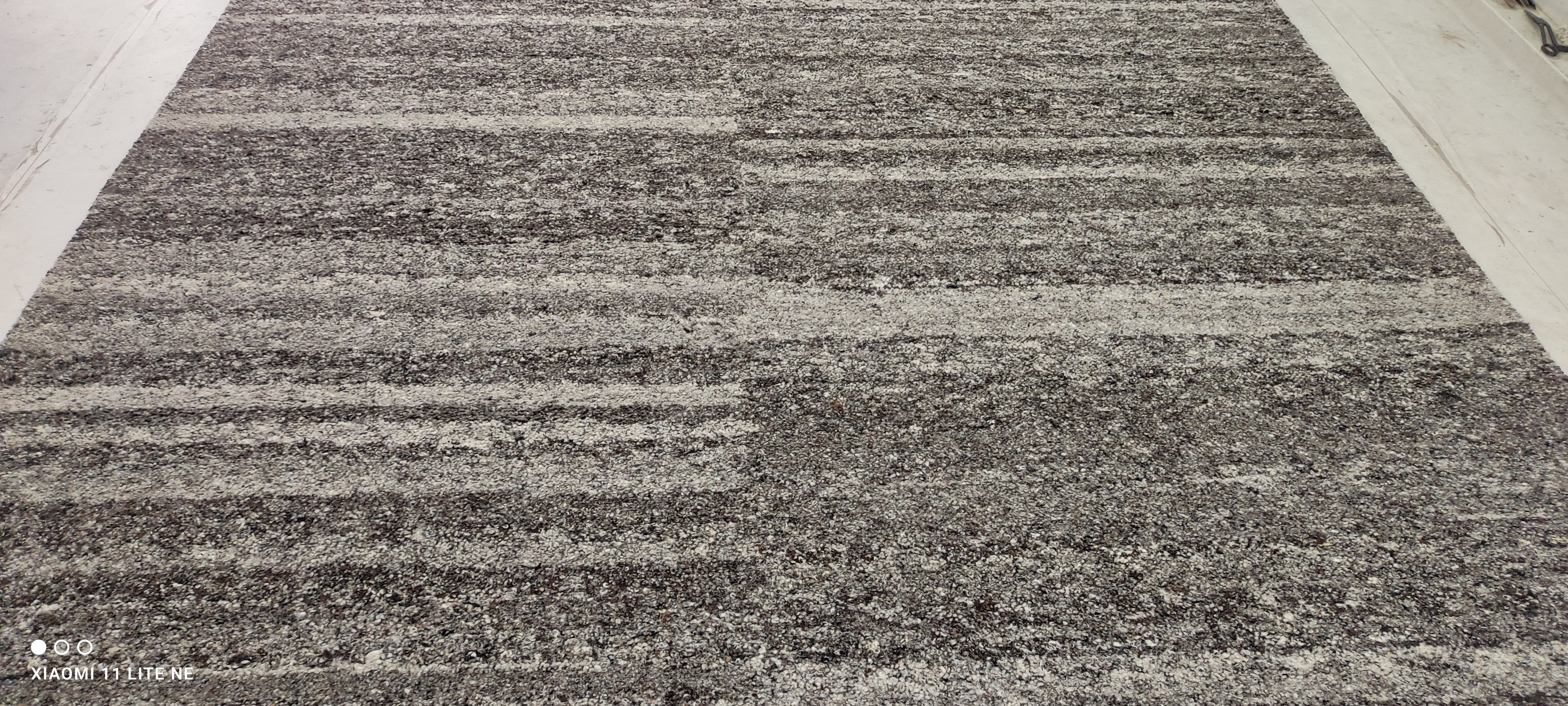 Jacob Elordi Dark Grey Handwoven Modern Durrie Rug (Multiple Sizes)