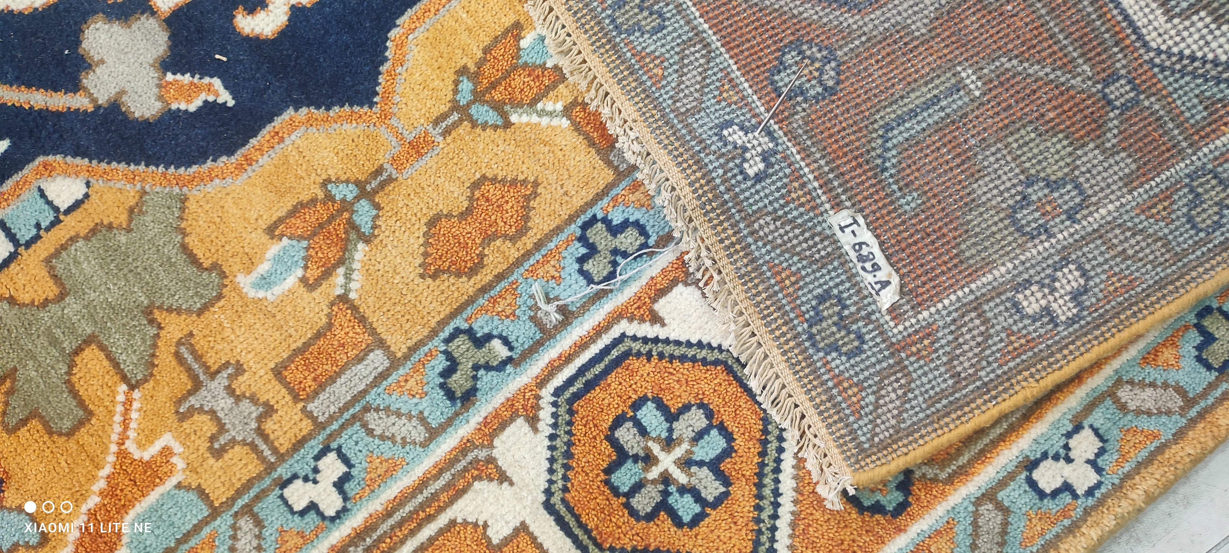 Gia Bennett 10x14 Rust Hand-Knotted Oushak