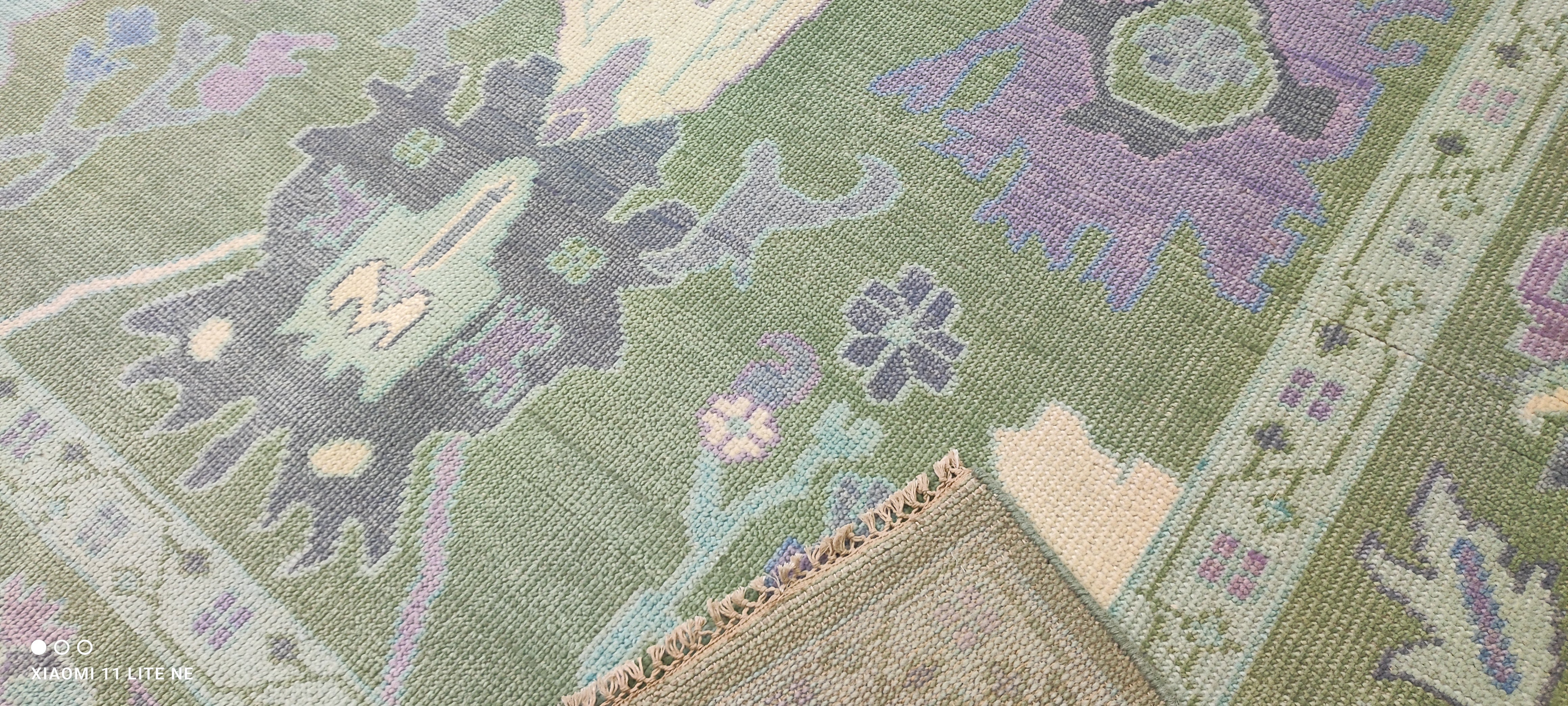 Maddy Perez 9x12 Light Green Hand-Knotted Oushak