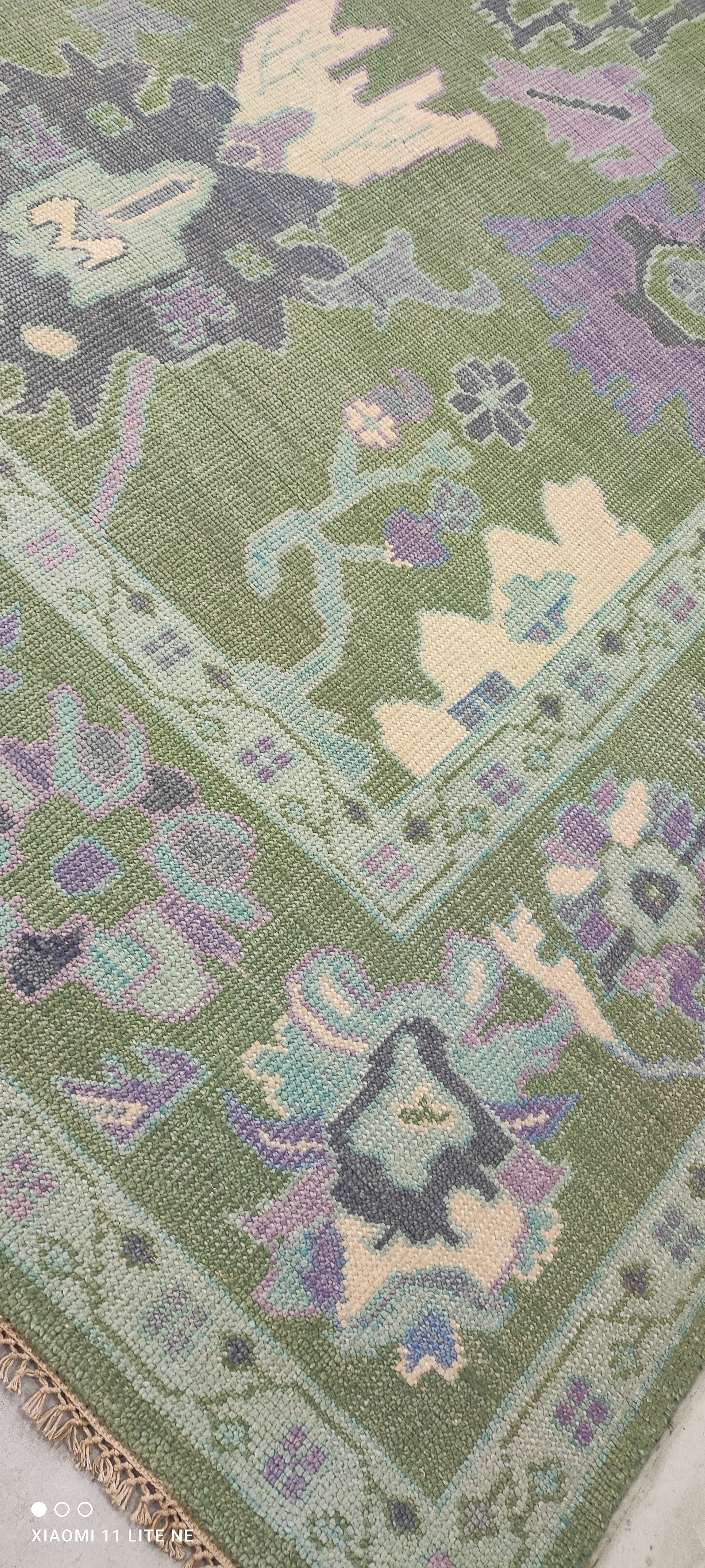 Maddy Perez 9x12 Light Green Hand-Knotted Oushak